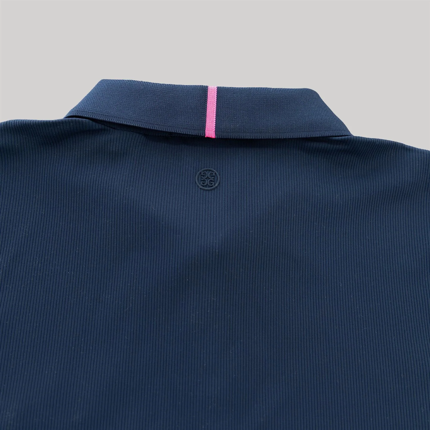 G/FORE x TRENDYGOLF Love Golf Ribbed Tech Nylon Polo Twilight - Image 4