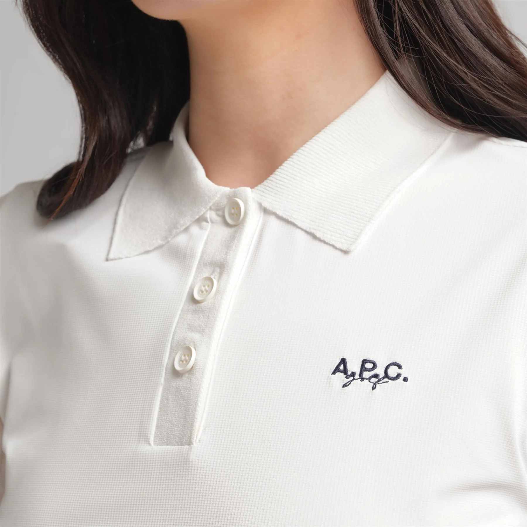 Gaia Polo Shirt White - Image 4
