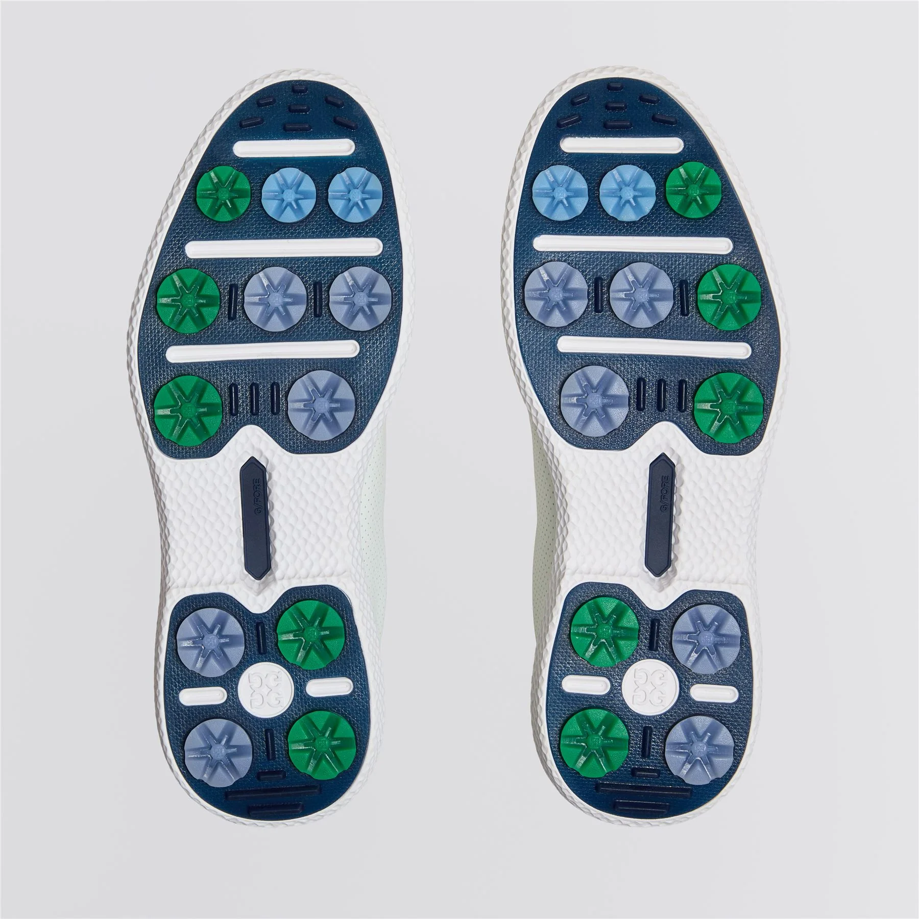Gallivan2R Perforated Kiltie Spikeless Golf Shoe Snow/Clover - Image 3