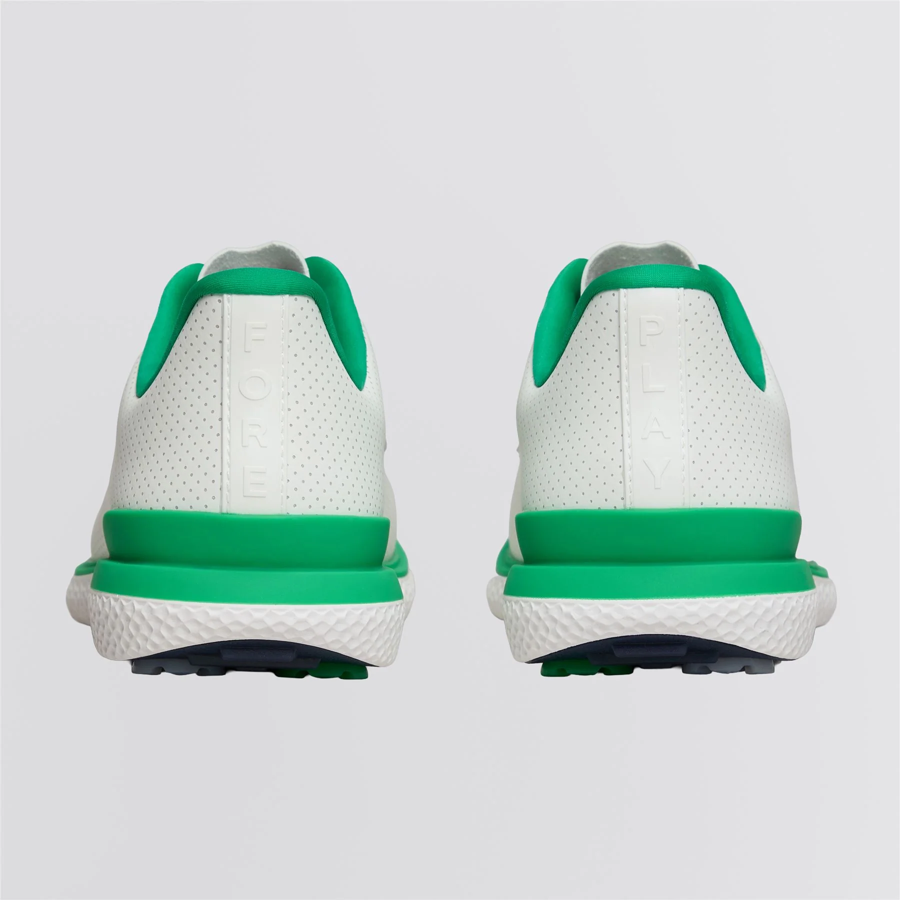 Gallivan2R Perforated Kiltie Spikeless Golf Shoe Snow/Clover - Image 5
