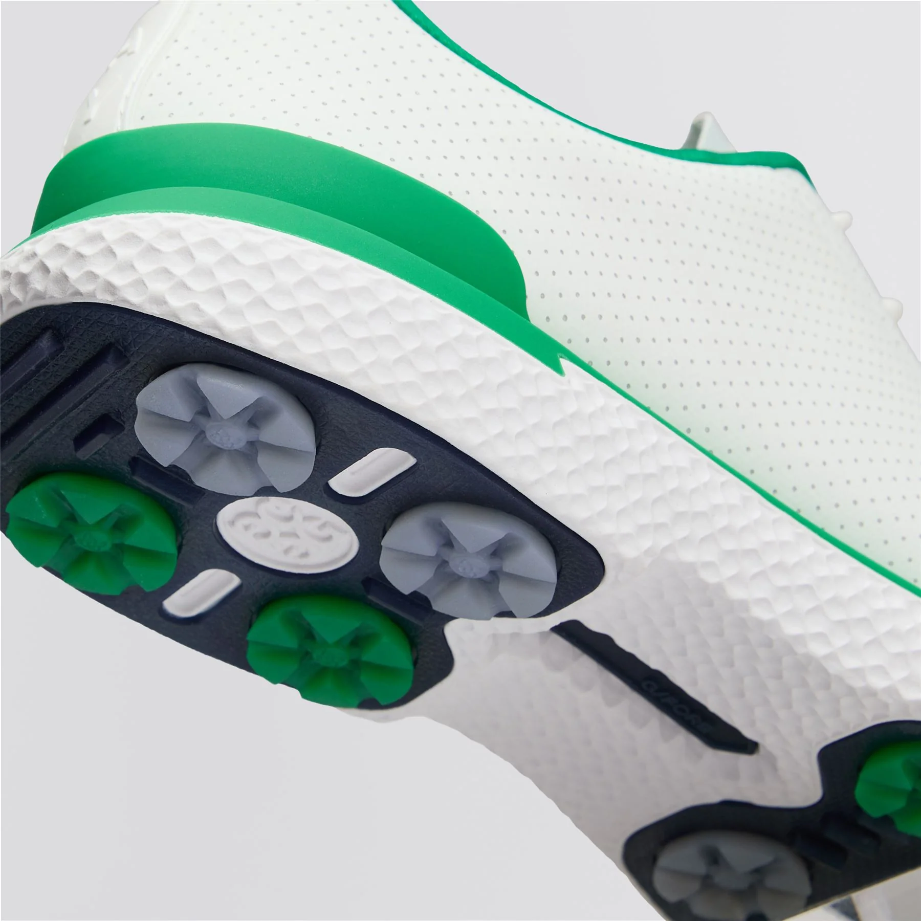 Gallivan2R Perforated Kiltie Spikeless Golf Shoe Snow/Clover - Image 7
