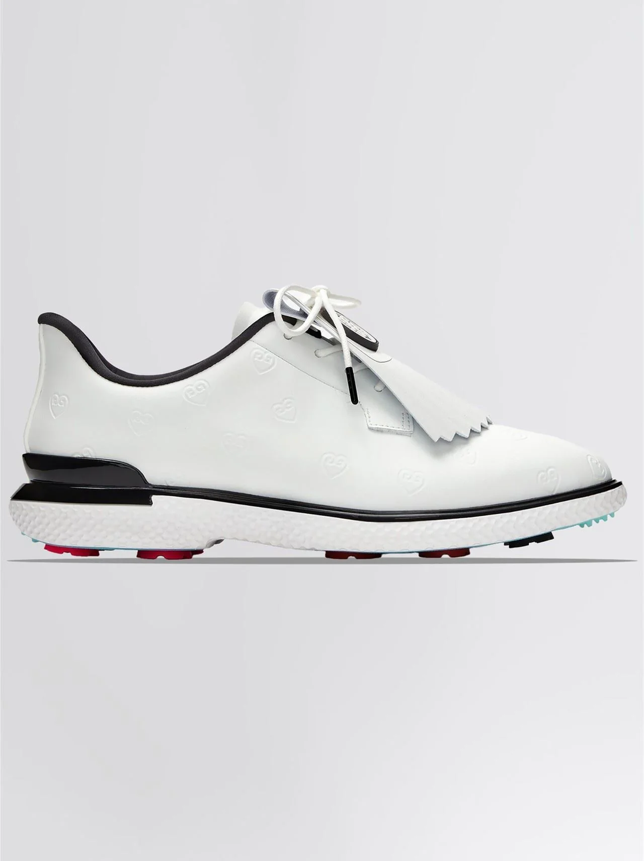 GALLIVAN2R TPU Heart G's Kiltie Golf Shoes Snow/Onyx