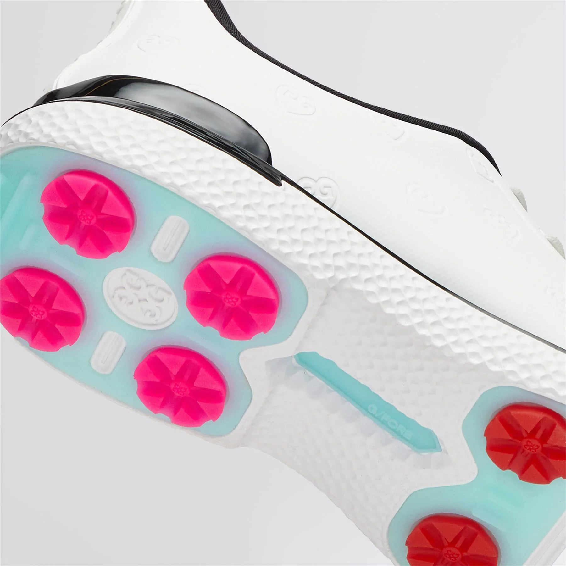 GALLIVAN2R TPU Heart G's Kiltie Golf Shoes Snow/Onyx - Image 5