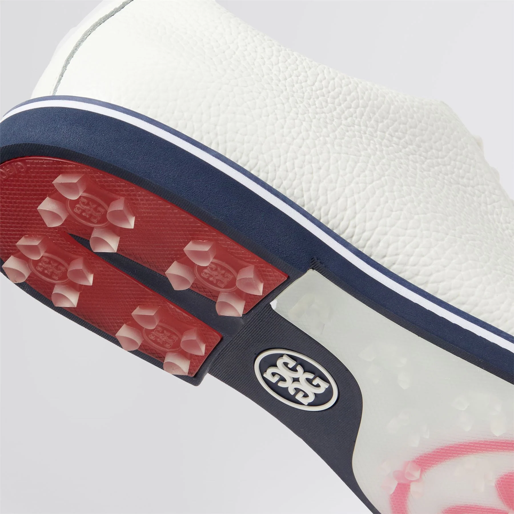 GALLIVANTER Full Grain Leather Golf Shoes Snow/Twilight - Image 6