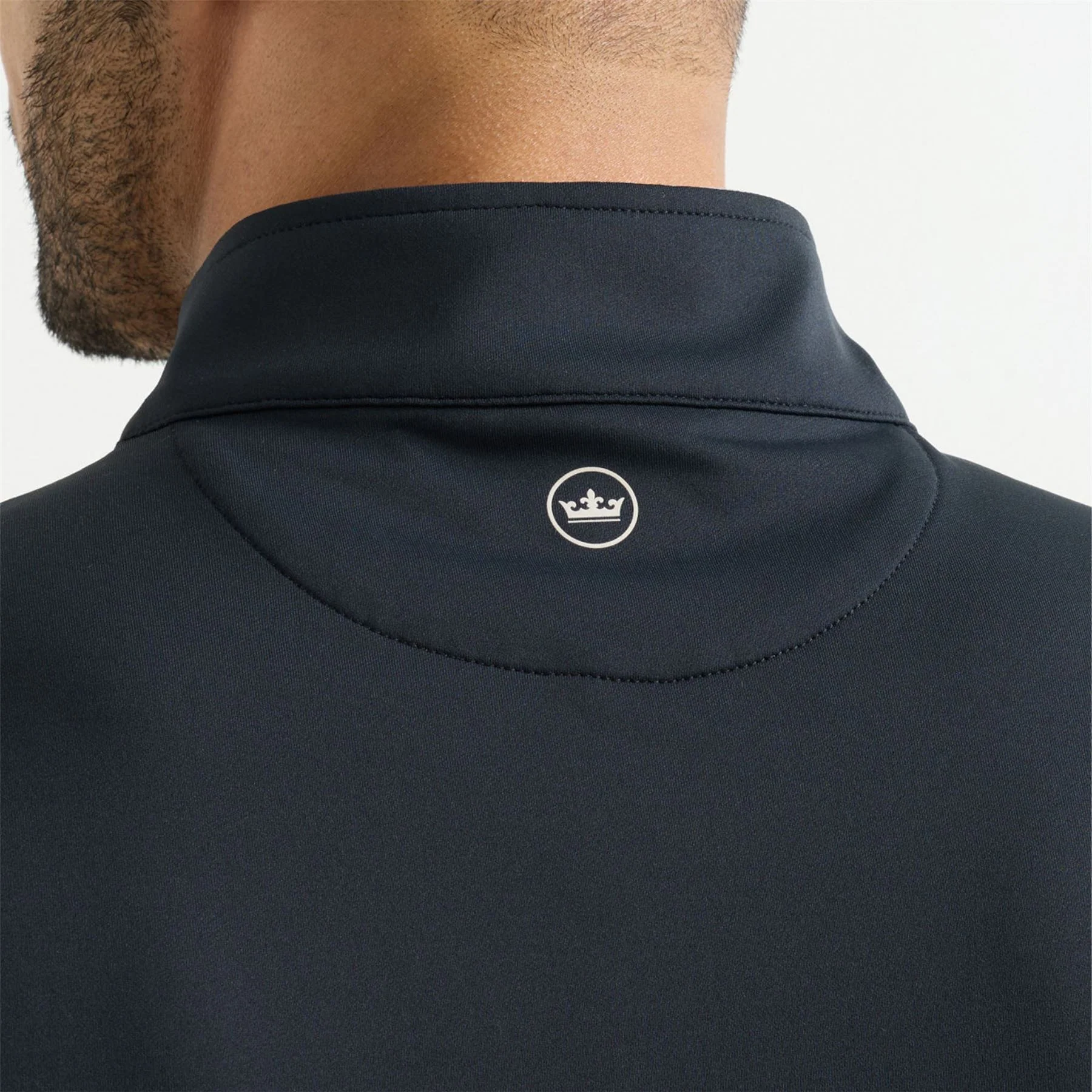 Galway Stretch Loop TY Quarter Zip Vest Black - Image 3