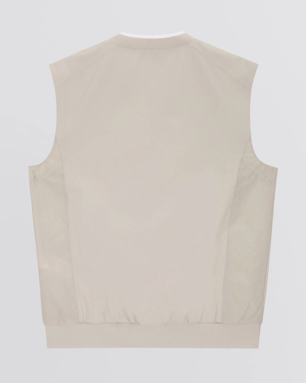 Gaspard V-Neck Woven Vest Grey - Image 7