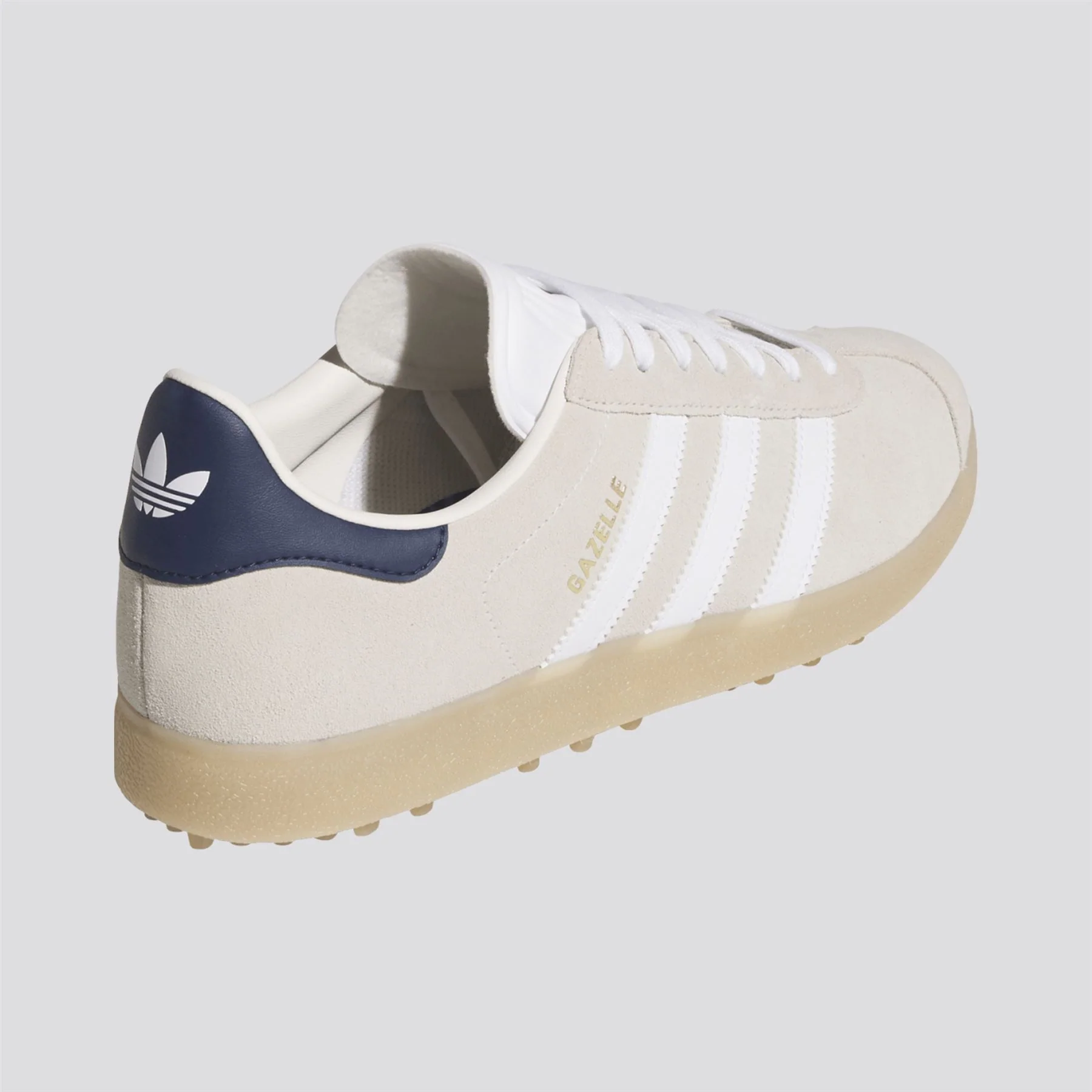 Gazelle Spikeless Golf Shoes Chalk White/Footwear White/Night Indigo - Image 5