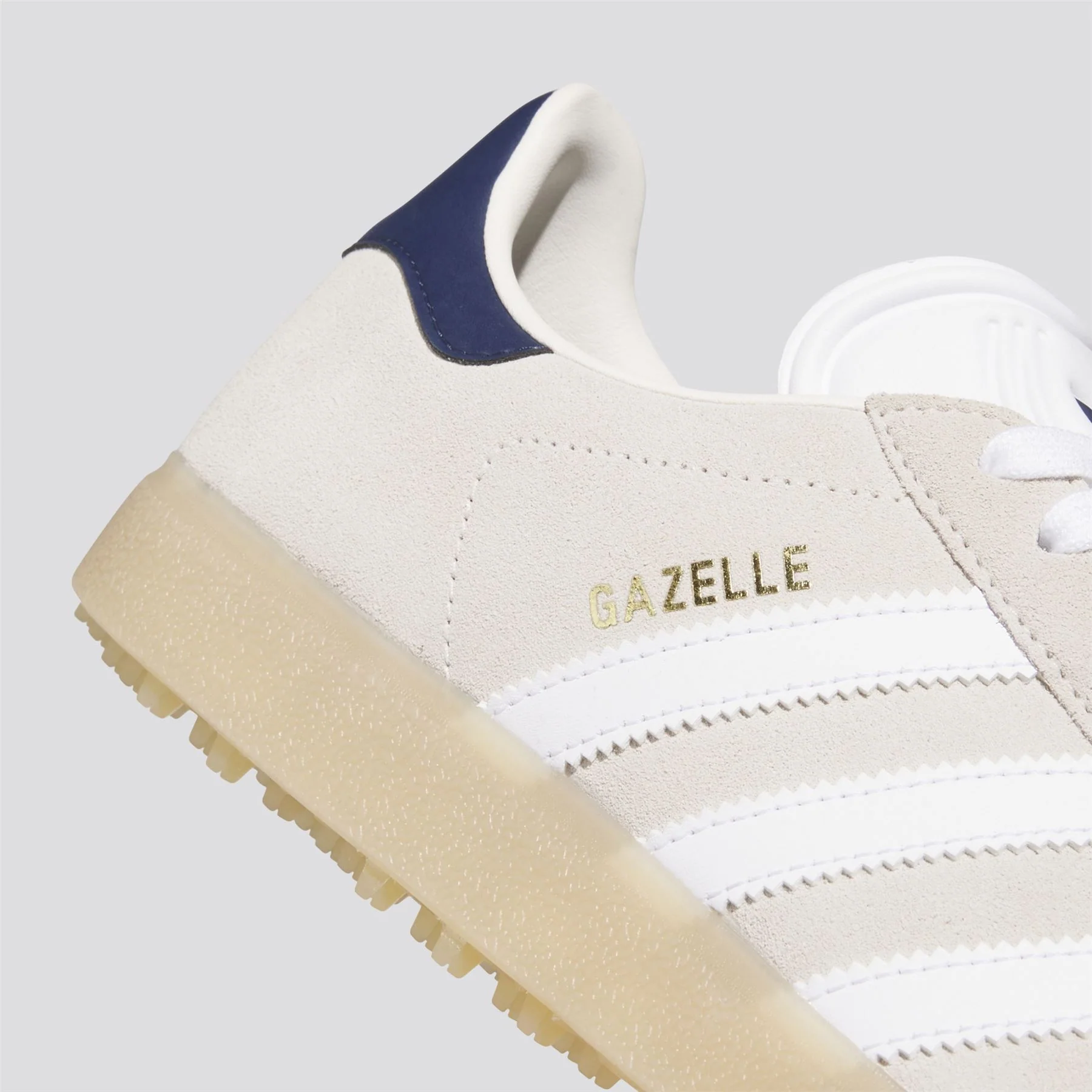 Gazelle Spikeless Golf Shoes Chalk White/Footwear White/Night Indigo - Image 7