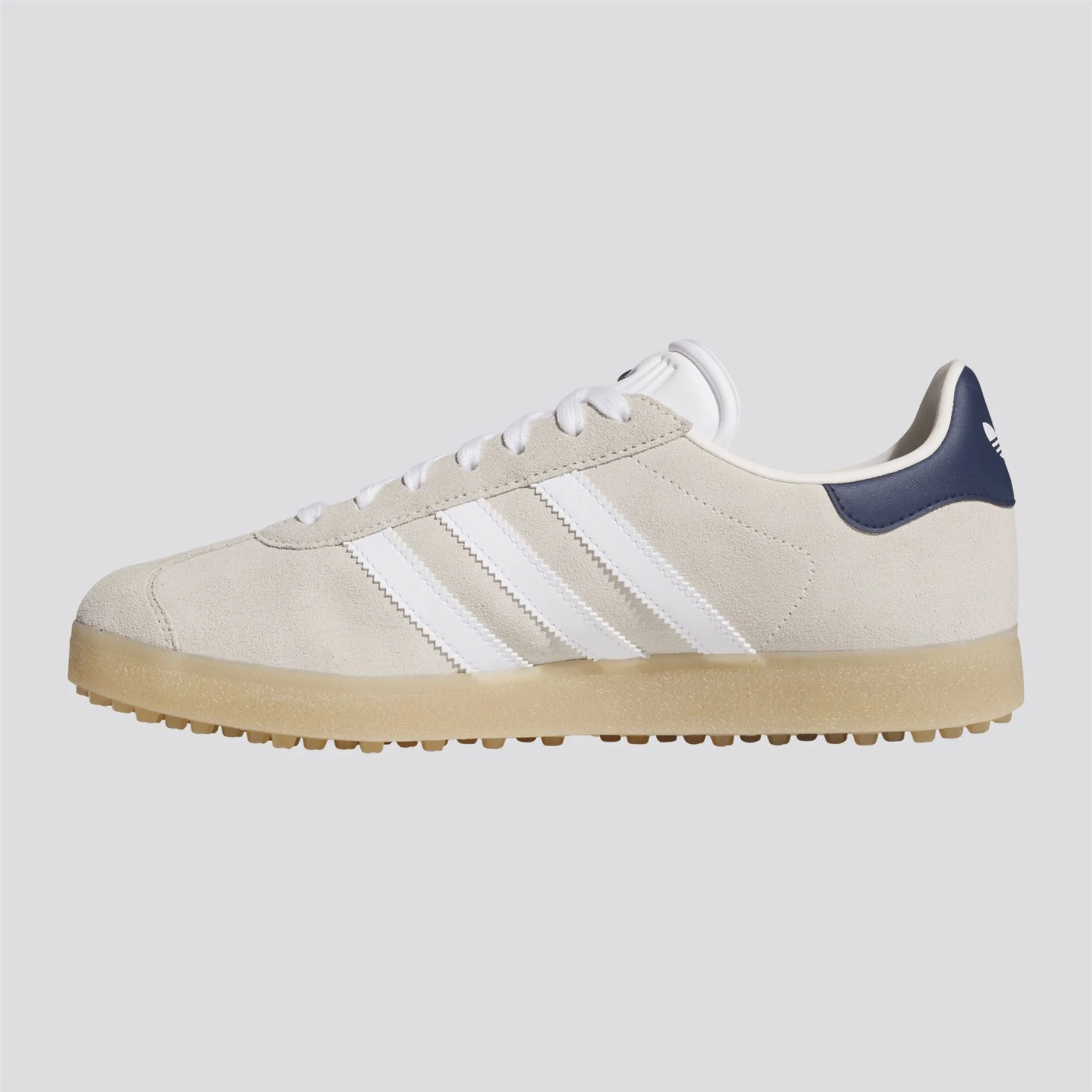 Gazelle Spikeless Golf Shoes Chalk White/Footwear White/Night Indigo - Image 8