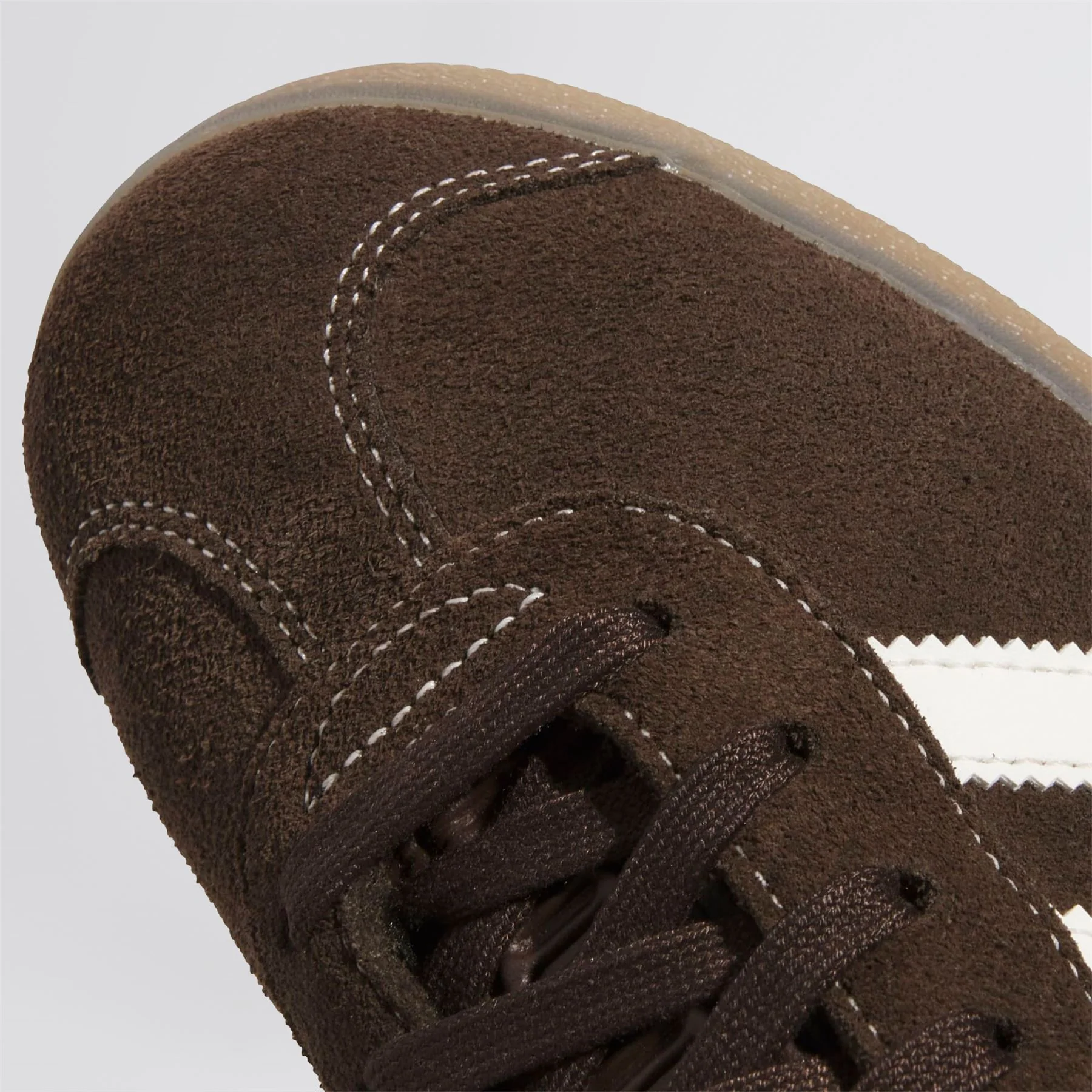 Gazelle Spikeless Golf Shoes Dark Brown/Chalk White - Image 5