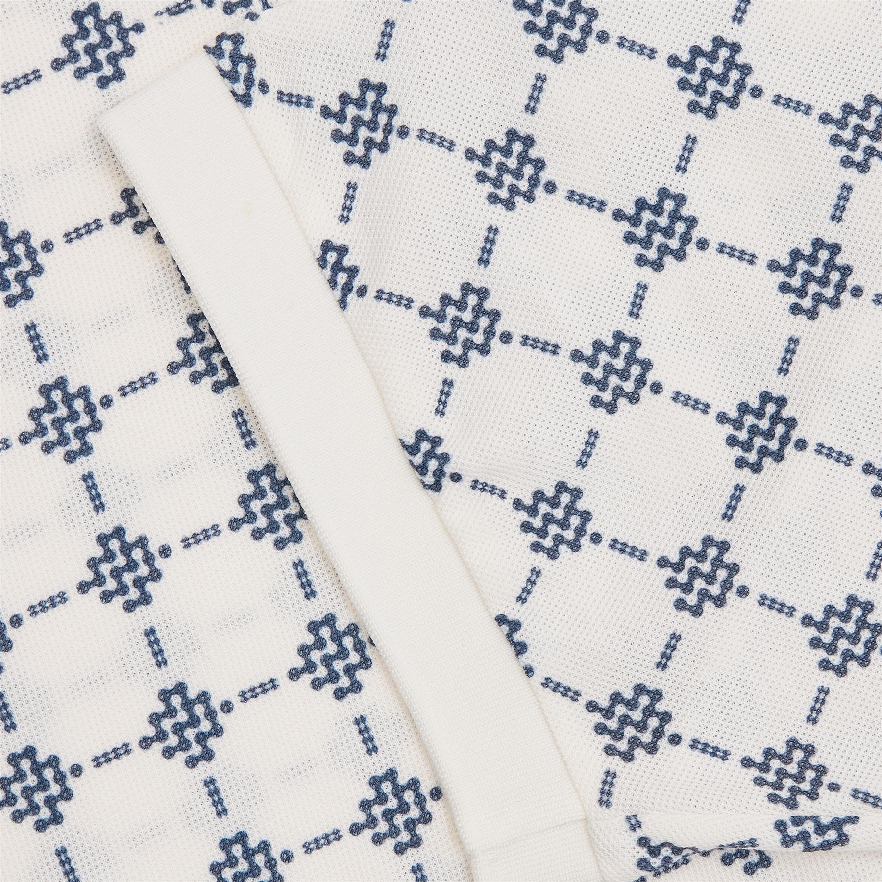 GOAT Pique Polo Monogram Cream - Image 3