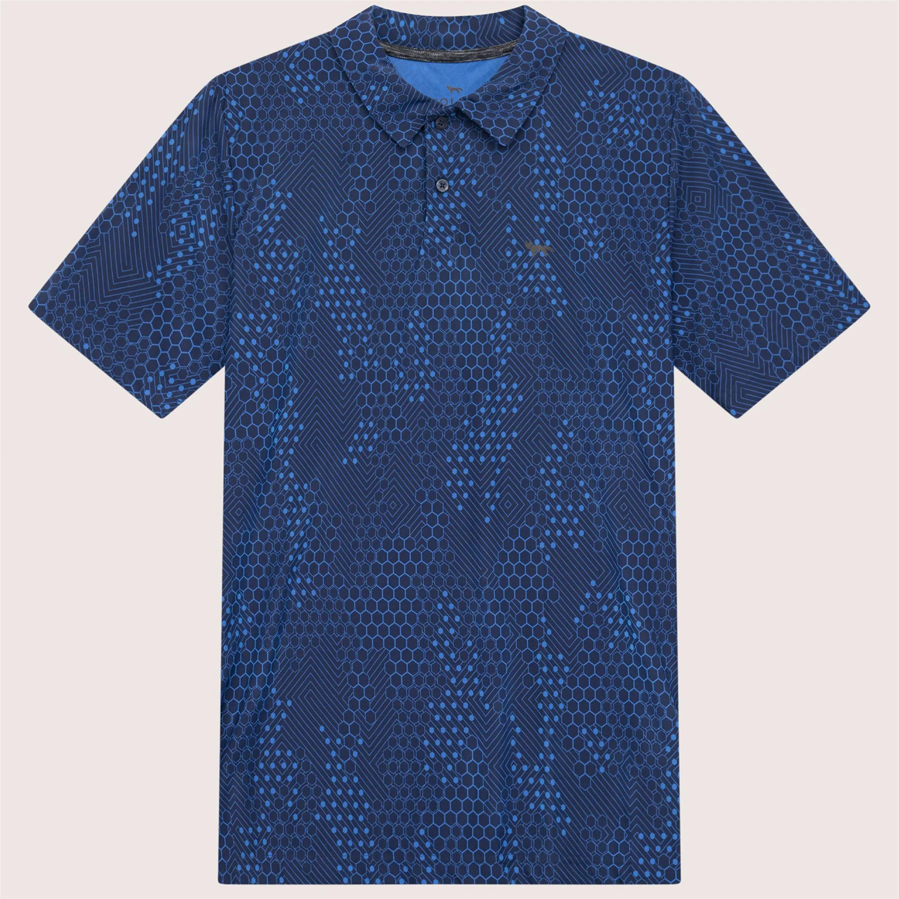 AOP Tech Camo Polo Blue - Image 10