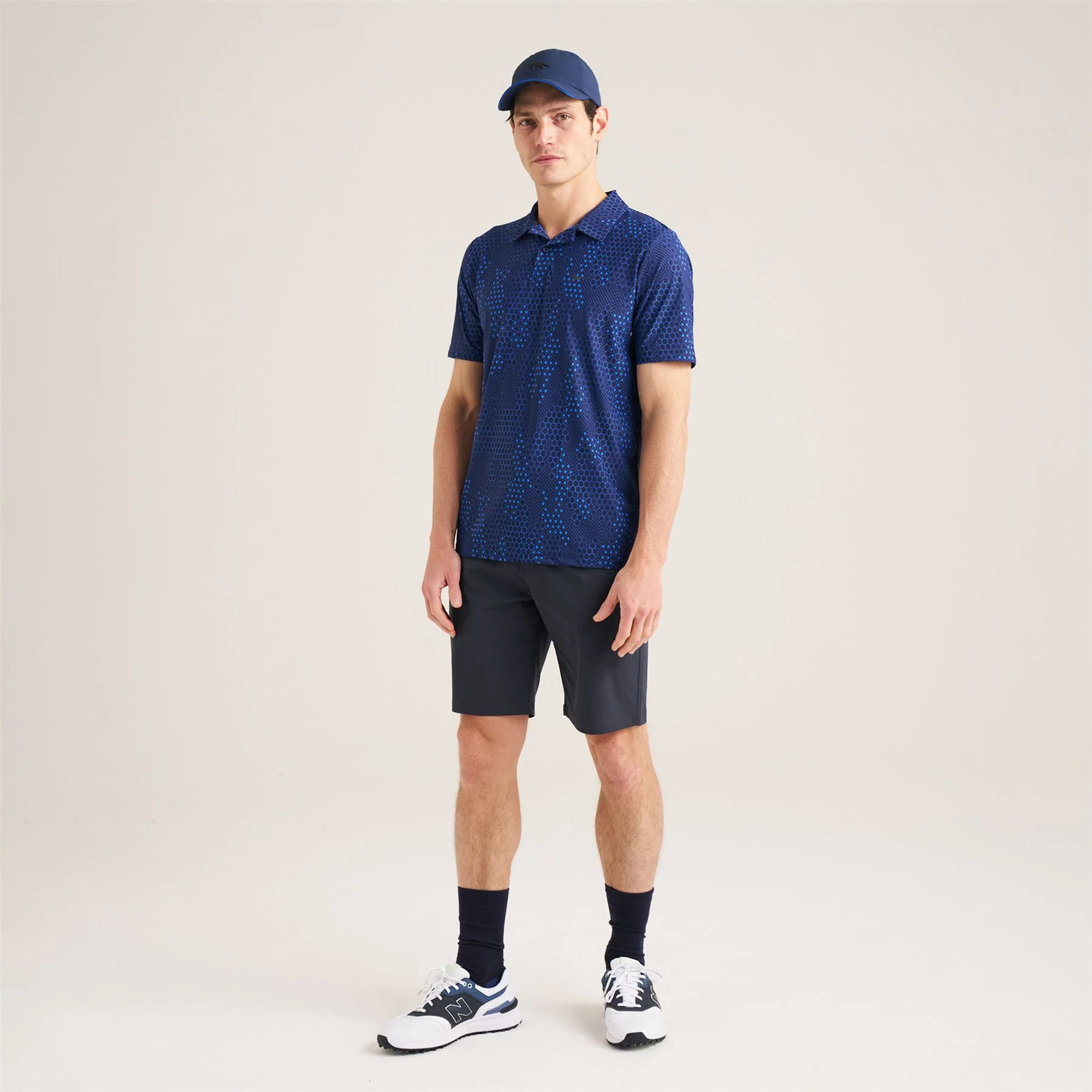 AOP Tech Camo Polo Blue - Image 8