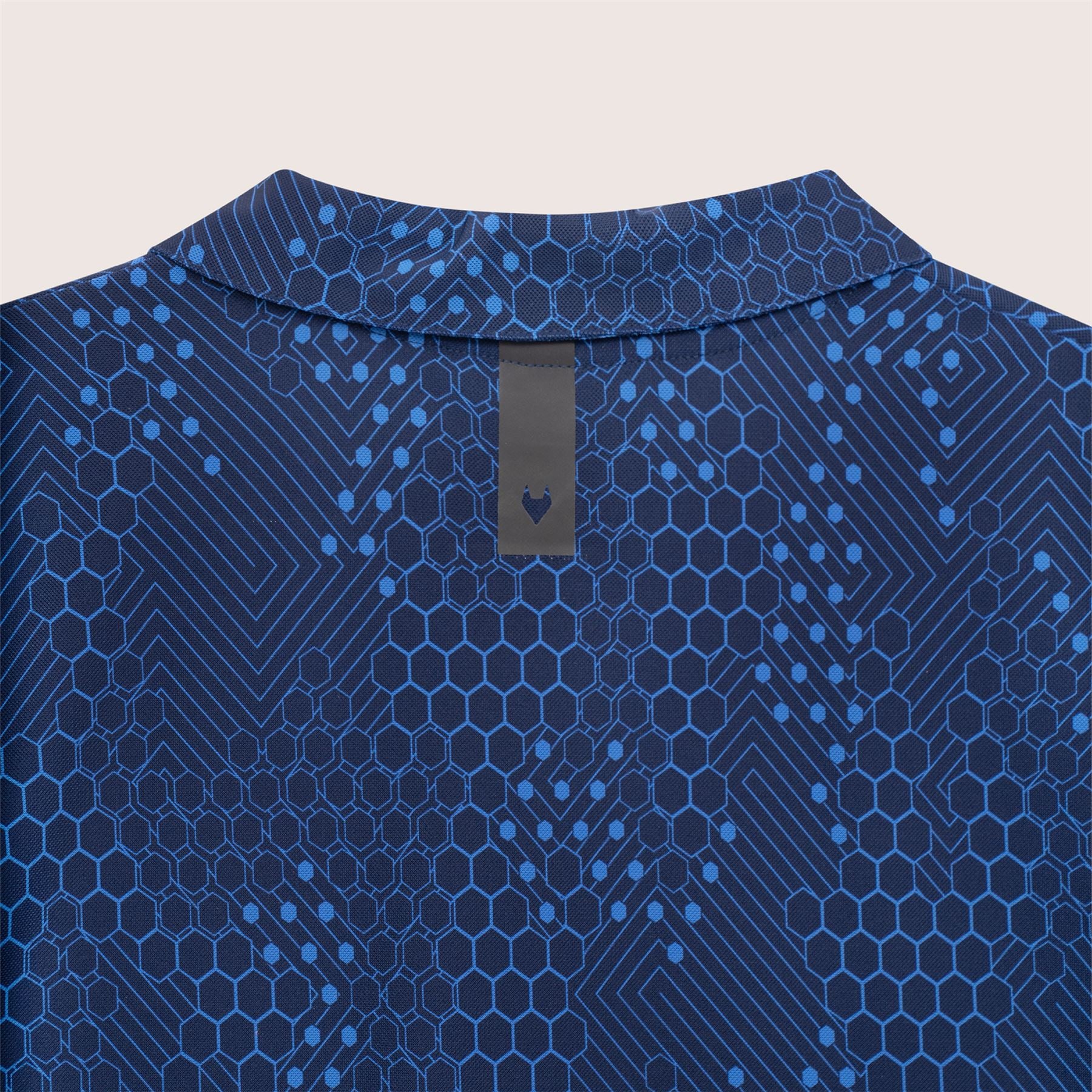 AOP Tech Camo Polo Blue - Image 9