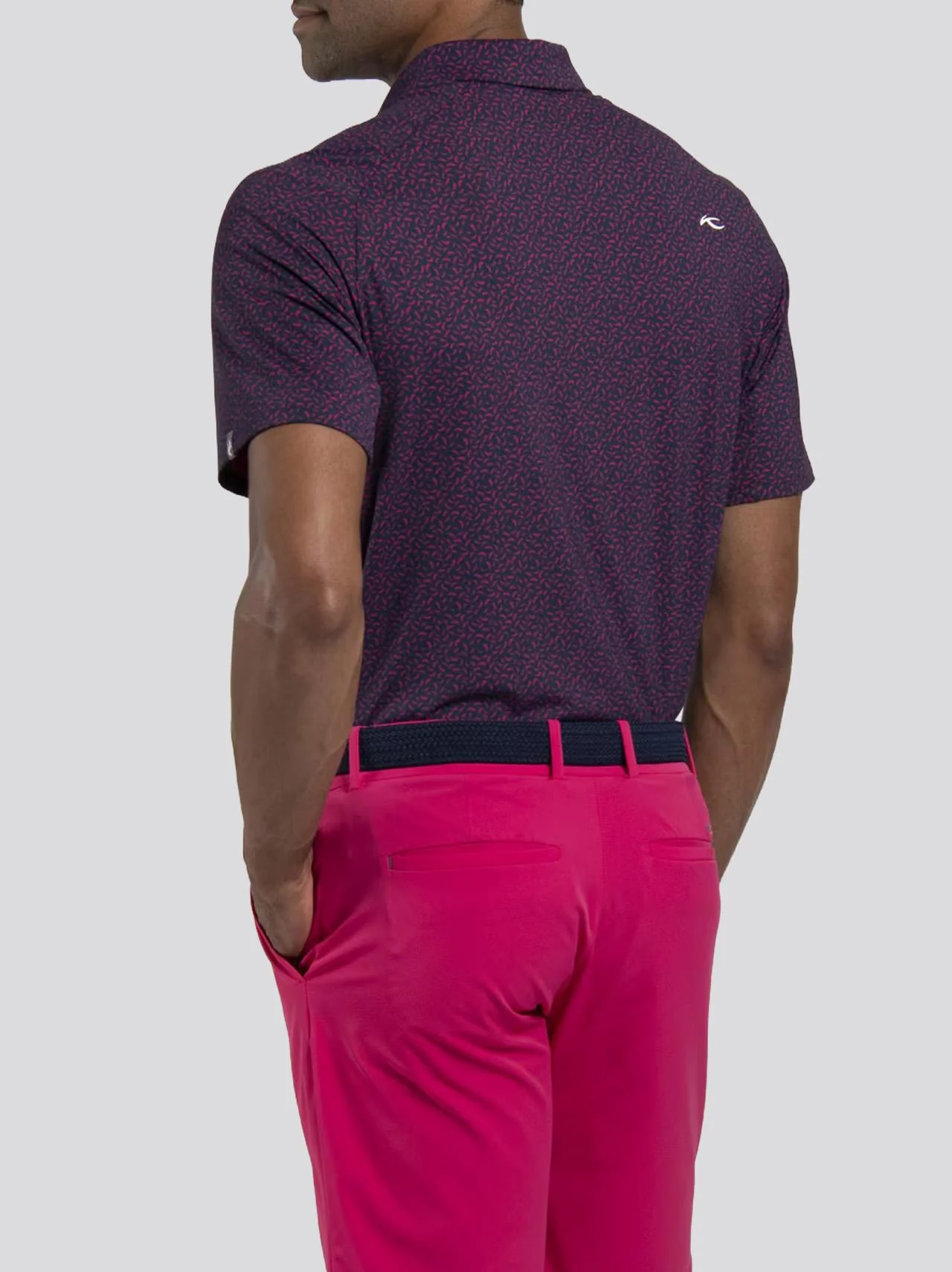Golfer Polo Rhubarb/Atlanta Blue - Image 2