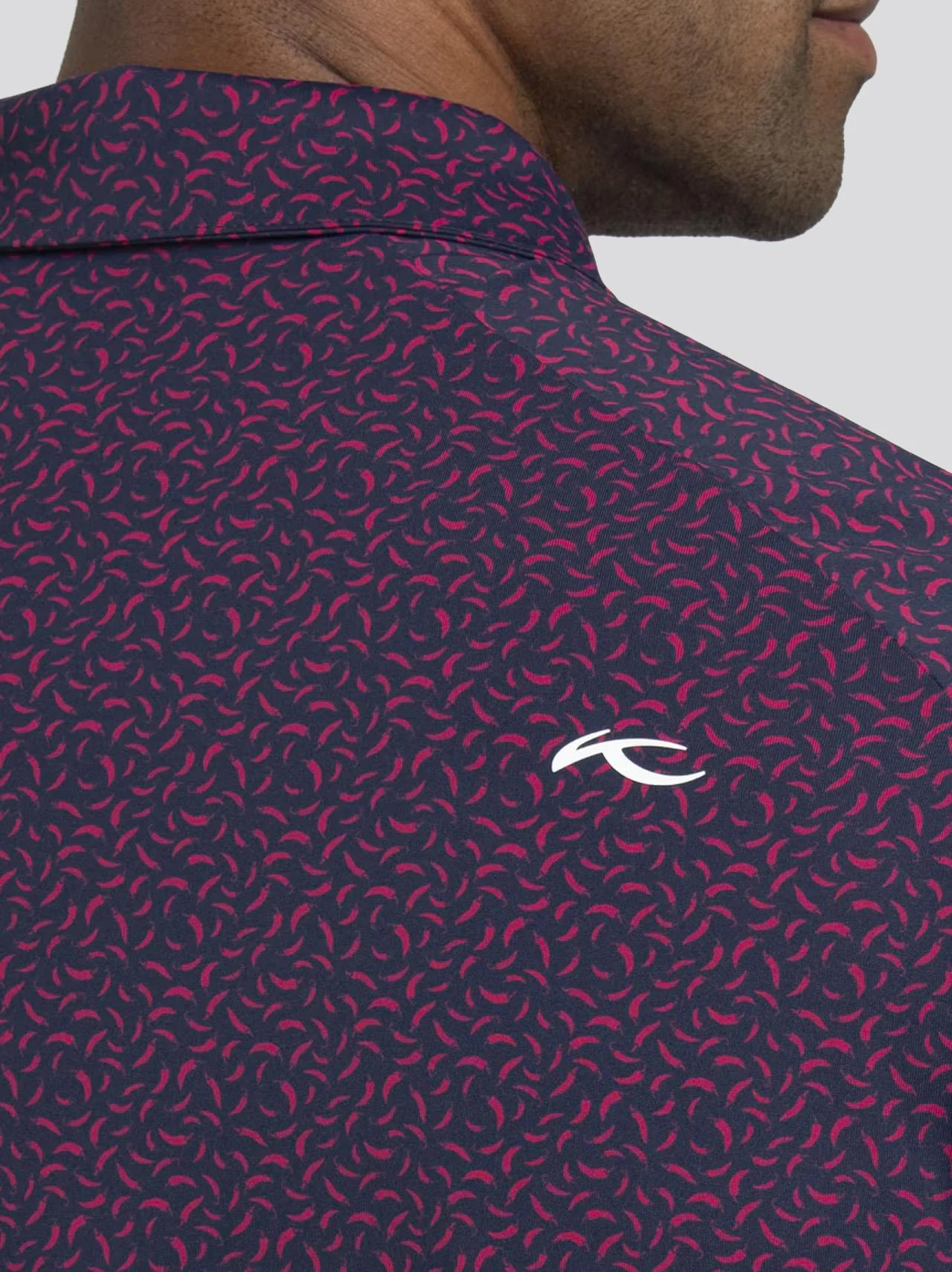 Golfer Polo Rhubarb/Atlanta Blue - Image 3