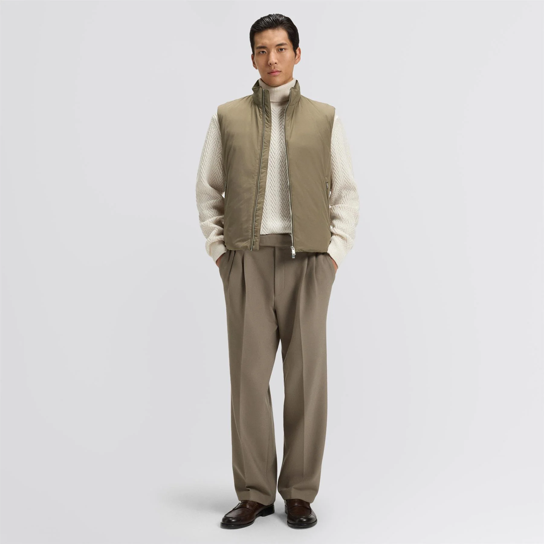H-Darens Gilet Open Brown - Image 3