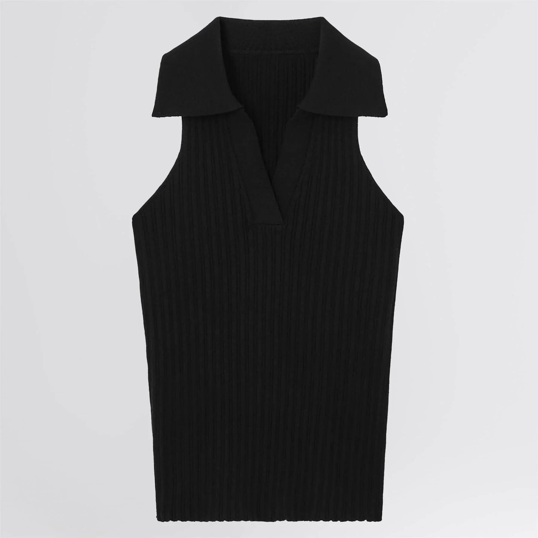 Heath SL Knit Polo Black - Image 2