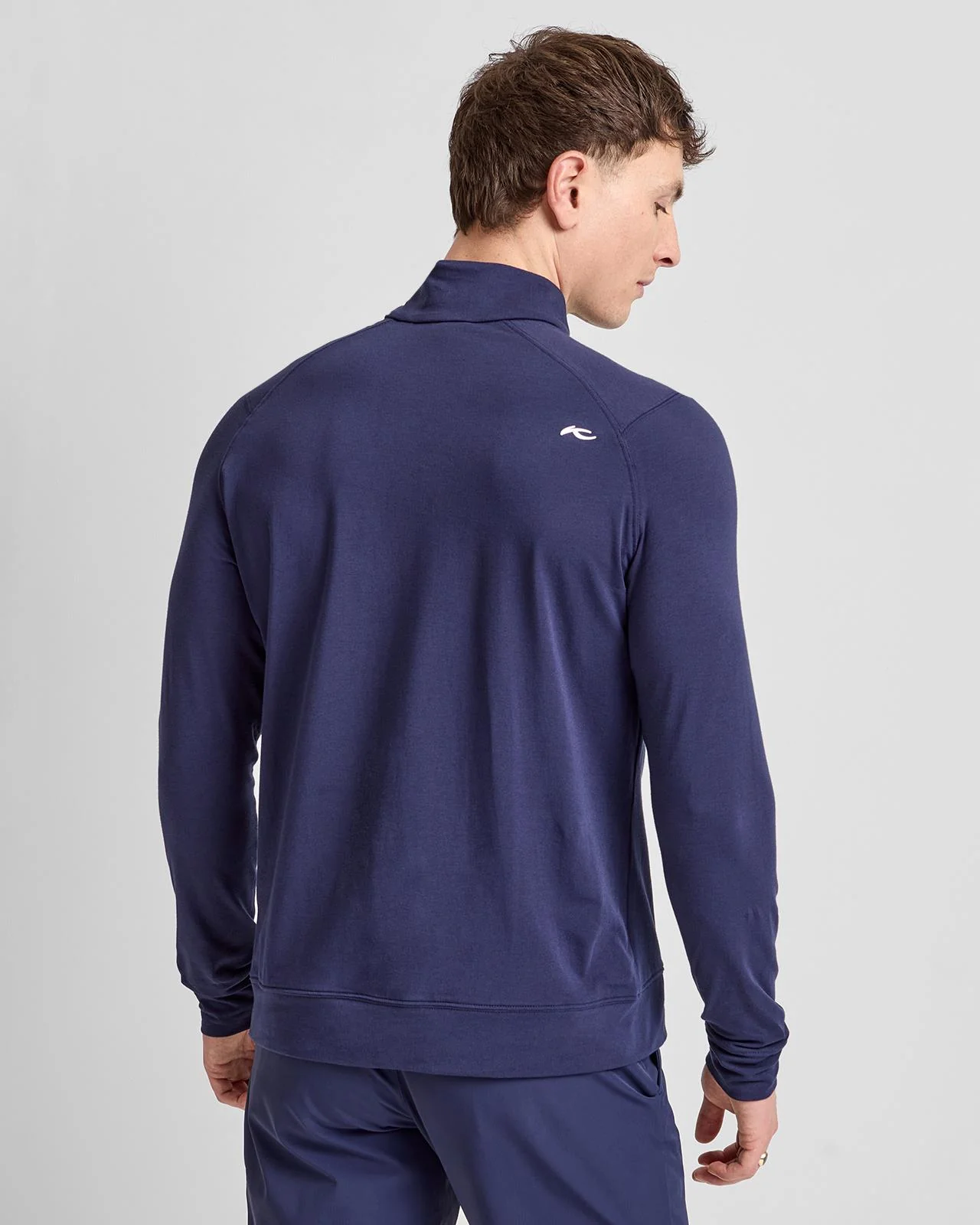 Hollow Pima Half-Zip Atlanta Blue - Image 2