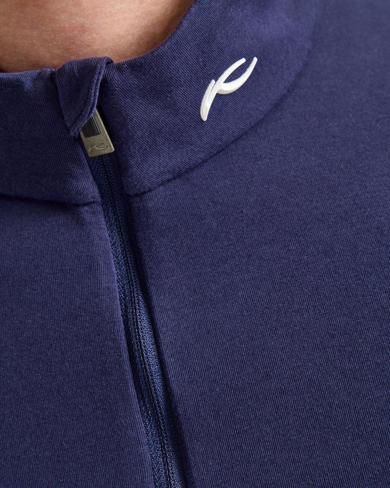 Hollow Pima Half-Zip Atlanta Blue - Image 7