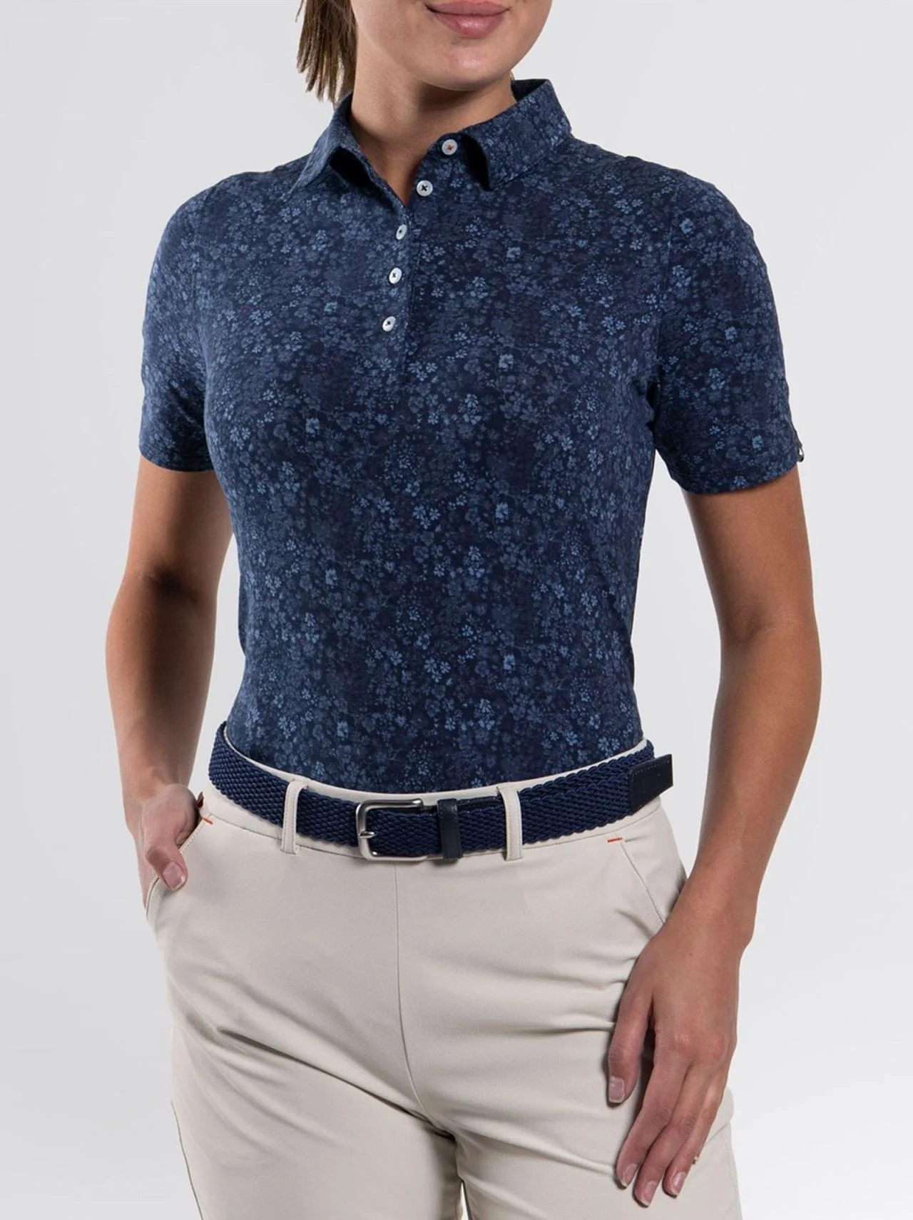 Hollow Pima Polo Atlanta Blue