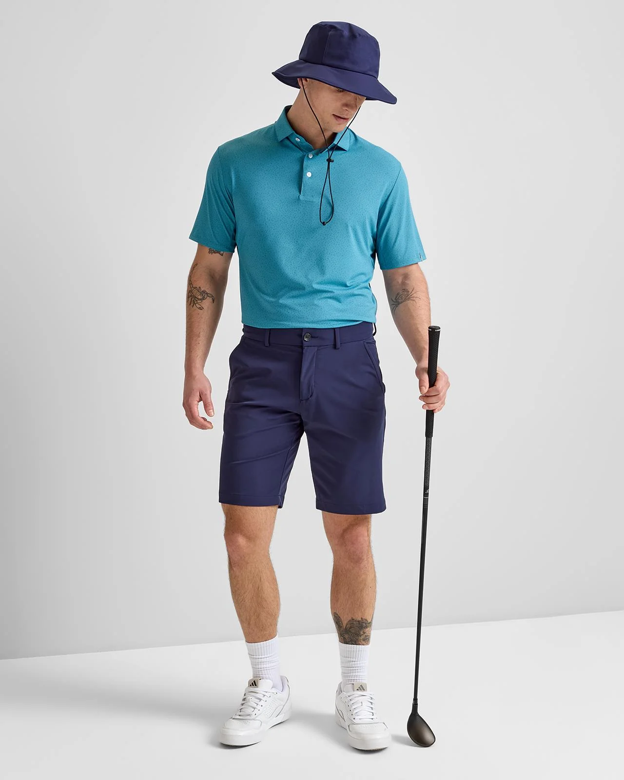 Iver Tailored Fit Shorts Atlanta Blue - Image 3