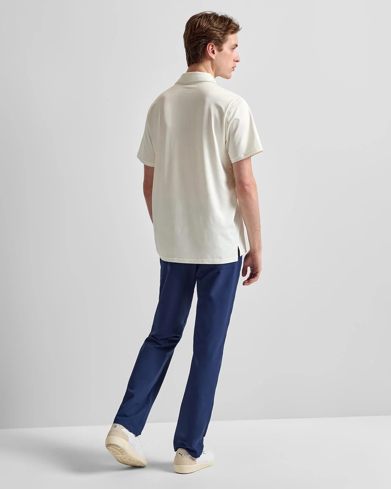 Jacquard Knit Polo Cream - Image 4
