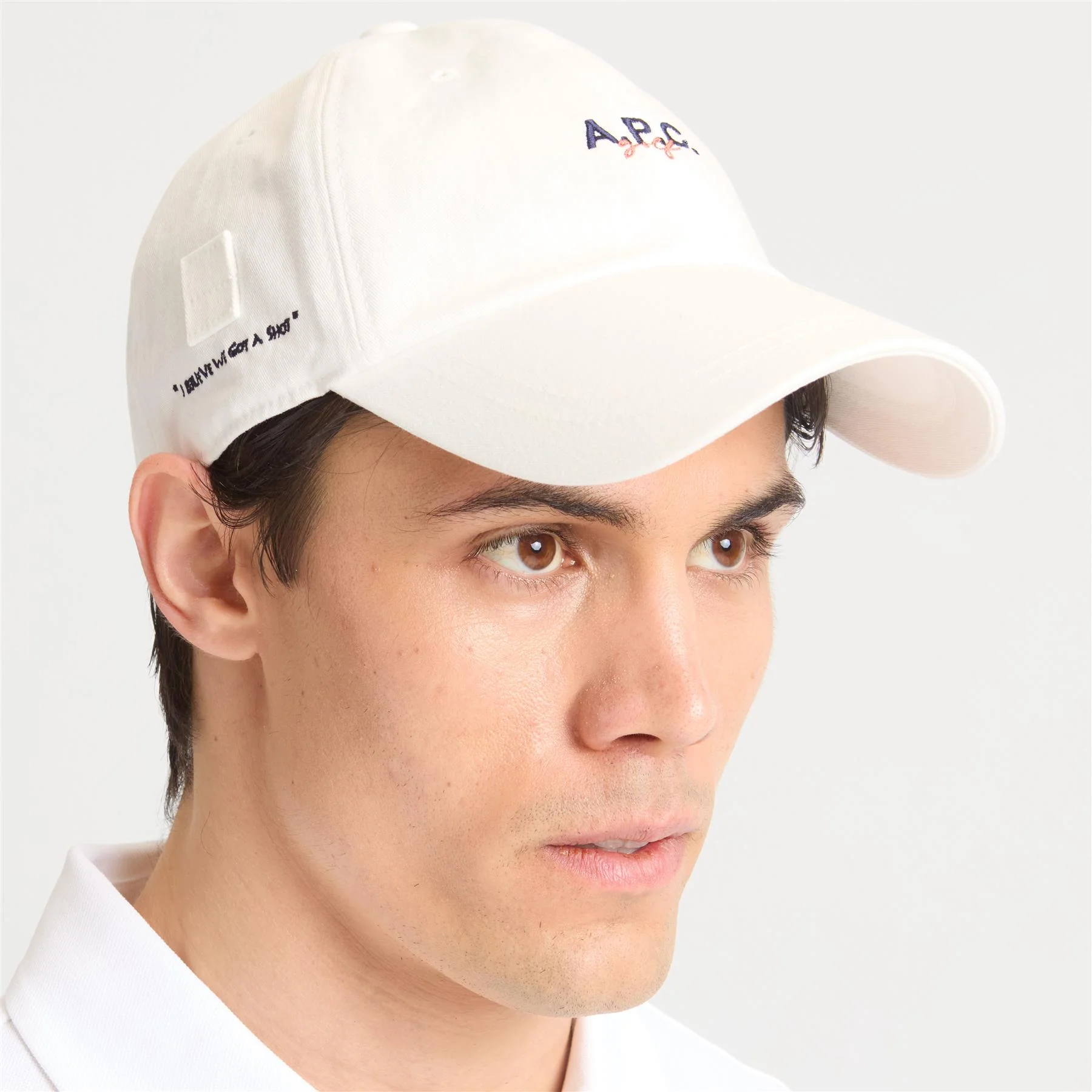 Jean Ball Cap White