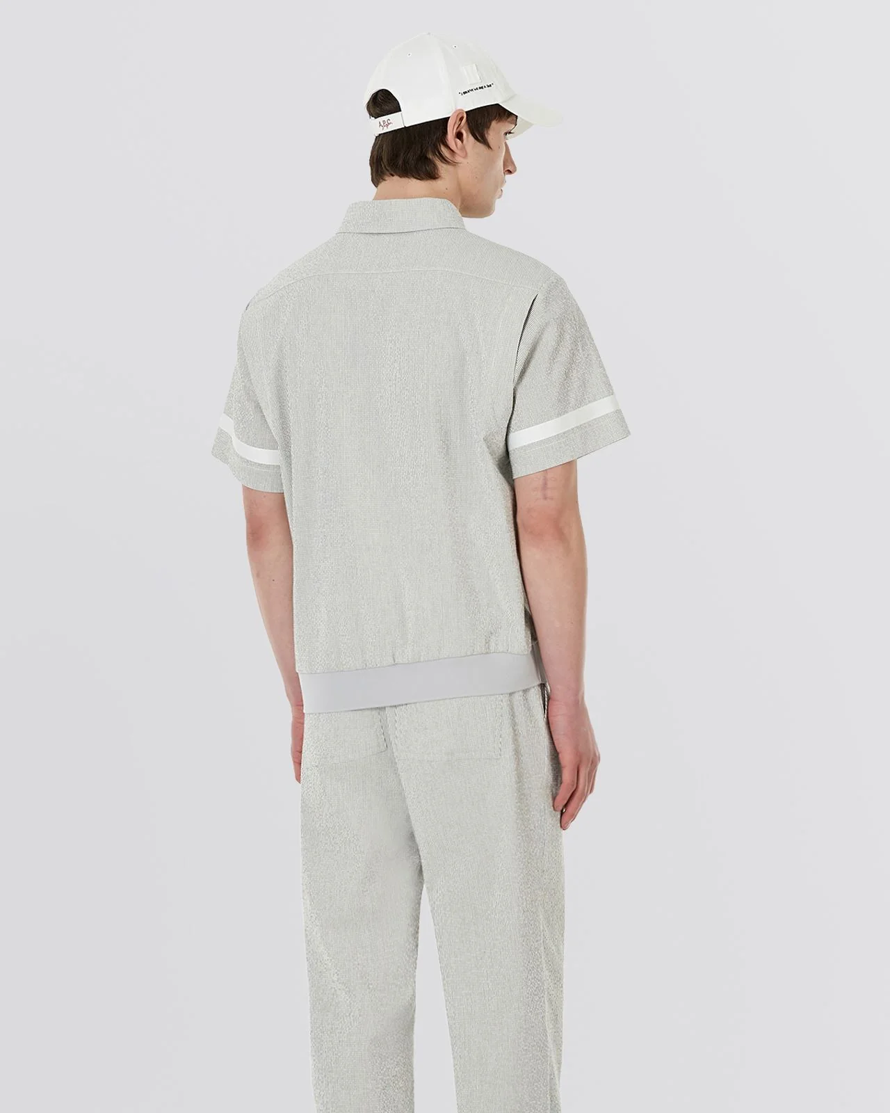 Jean Polo Shirt Co-Ord Grey - Image 2