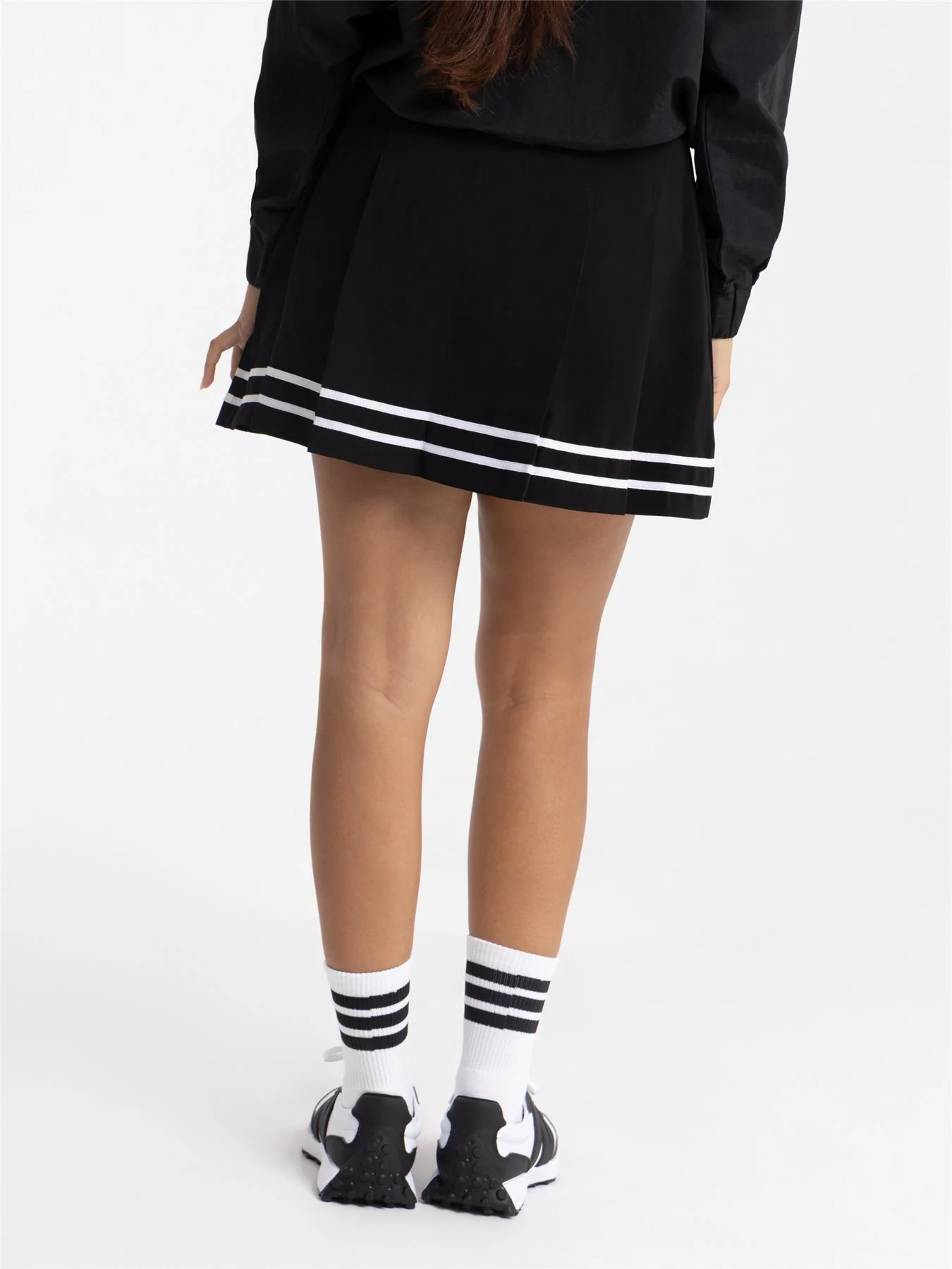 Jodie Stripe Skort Black/White - Image 3