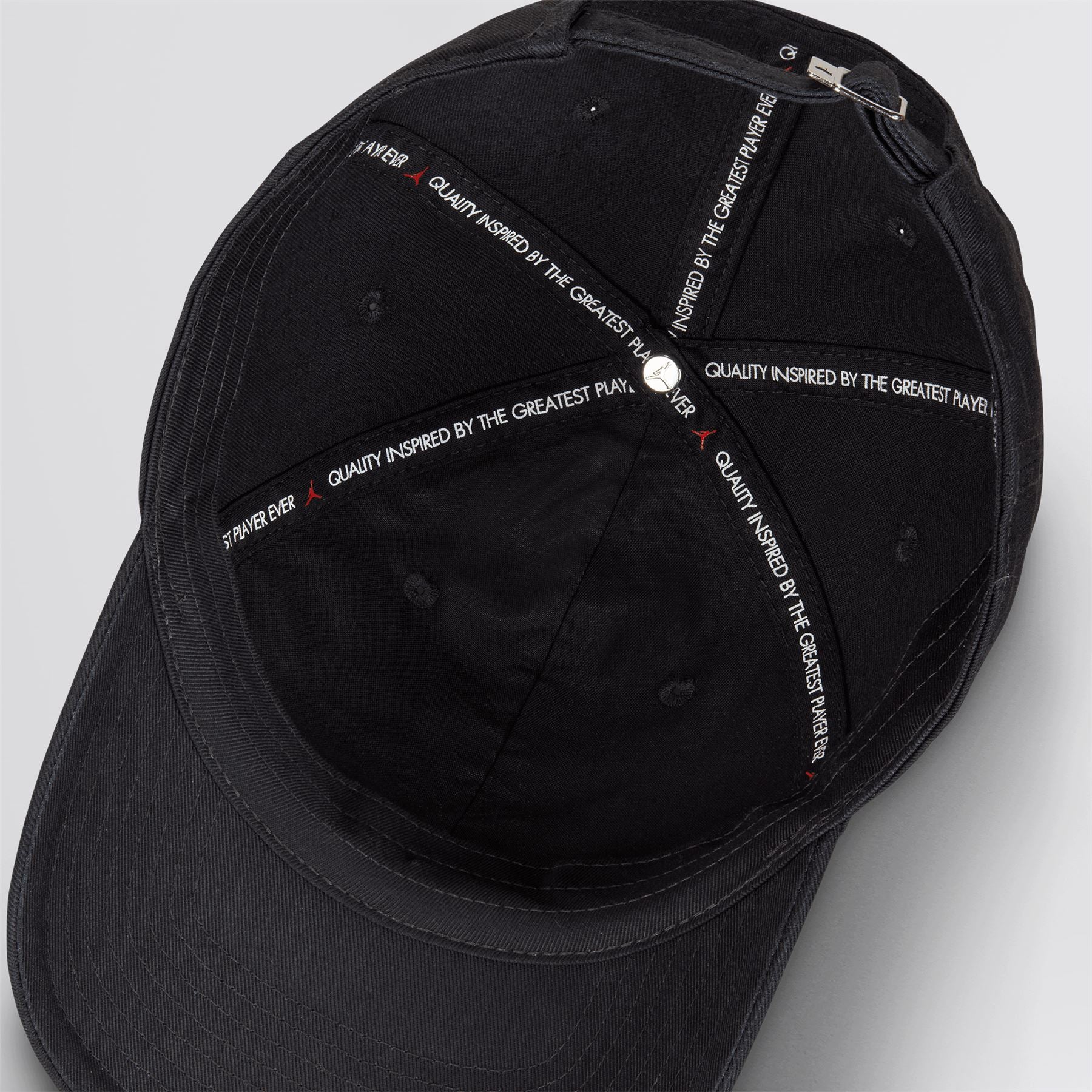 Jordan Club Unstructured Curved-Bill Hat Black/White - Image 3