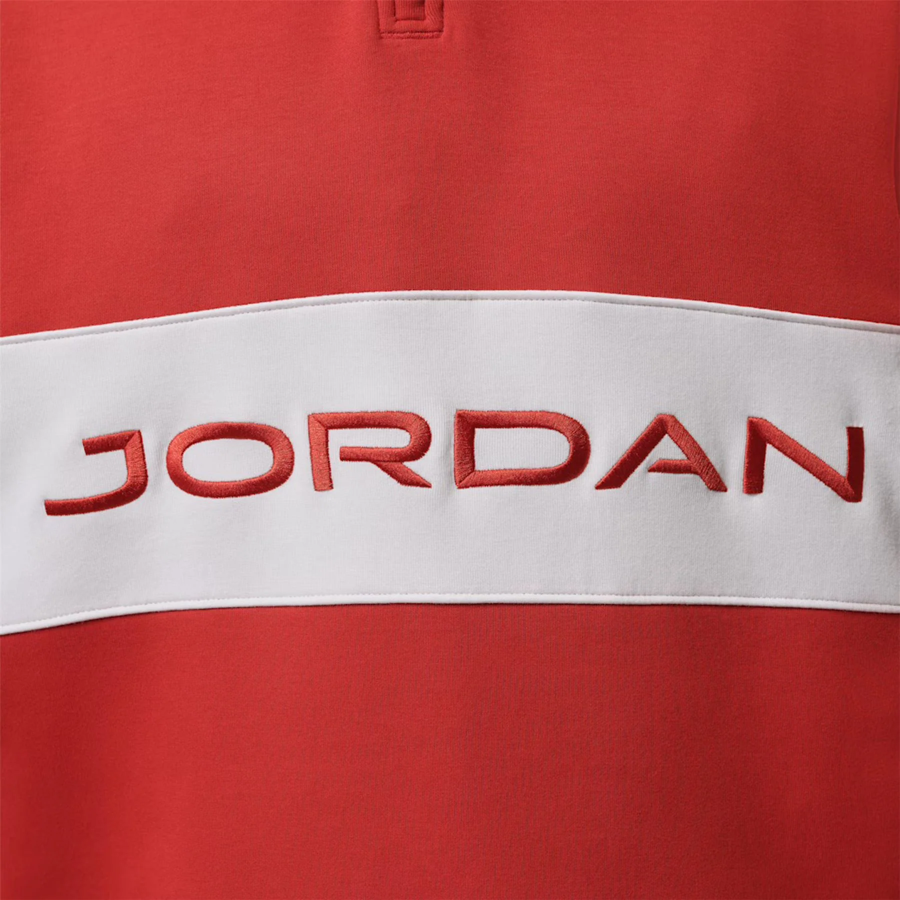 Jordan Dri-FIT Golf Half Zip Mid Layer Mystic Red/Sail - Image 4