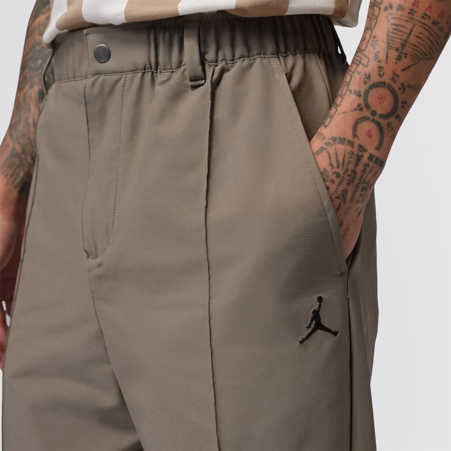 Jordan Sport Golf Trousers Olive Grey/Black - Image 3