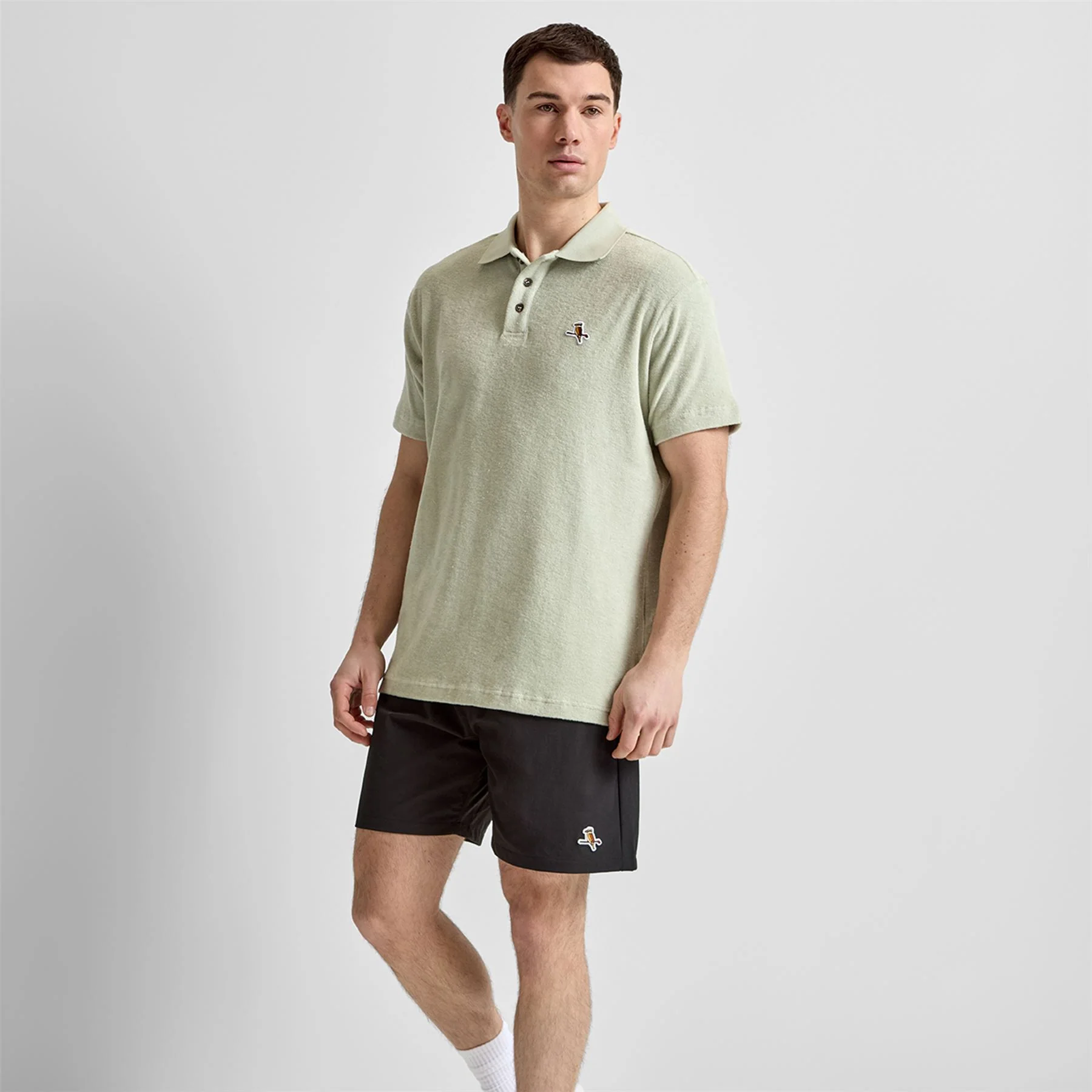 Kooka Terry Polo Green - Image 3