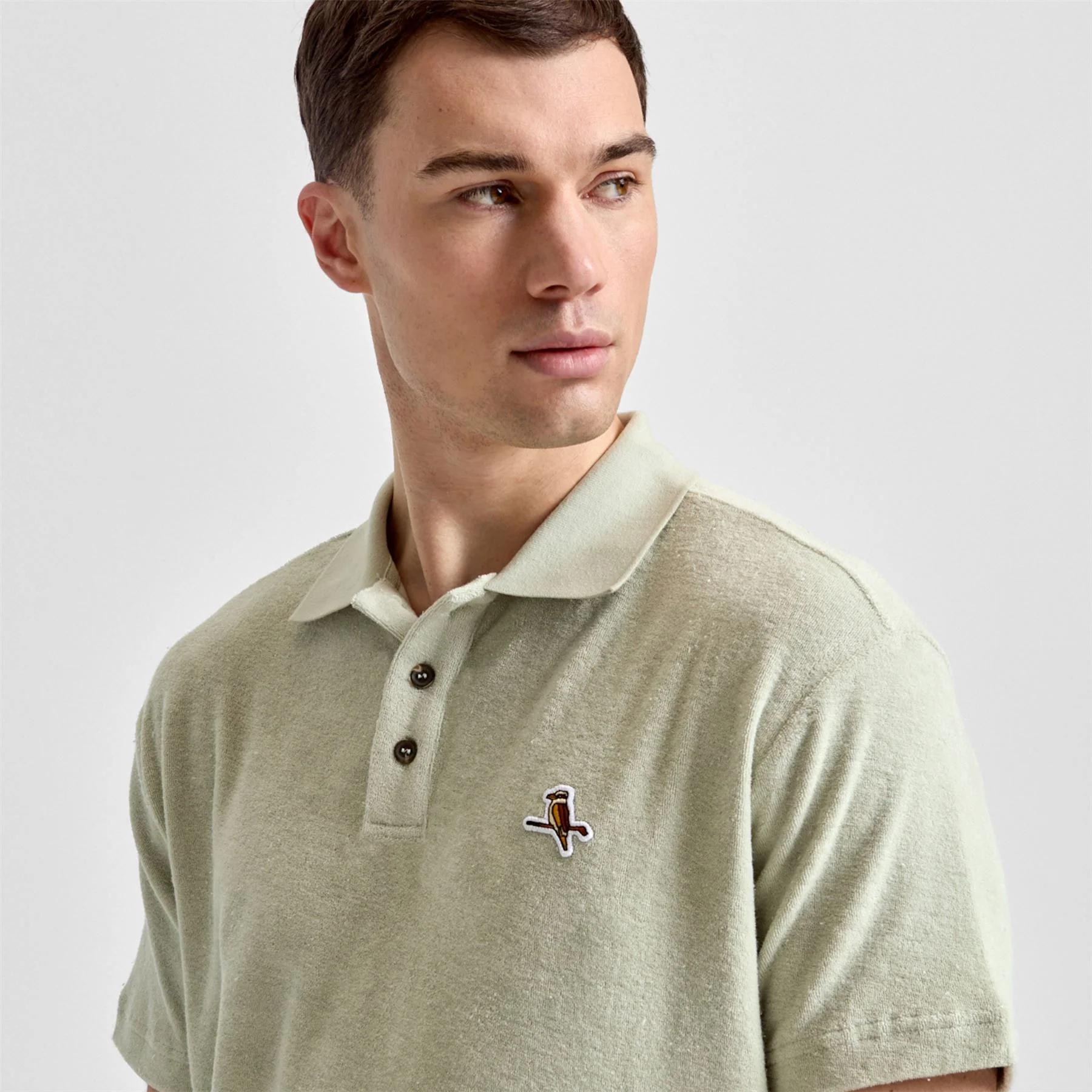 Kooka Terry Polo Green - Image 5