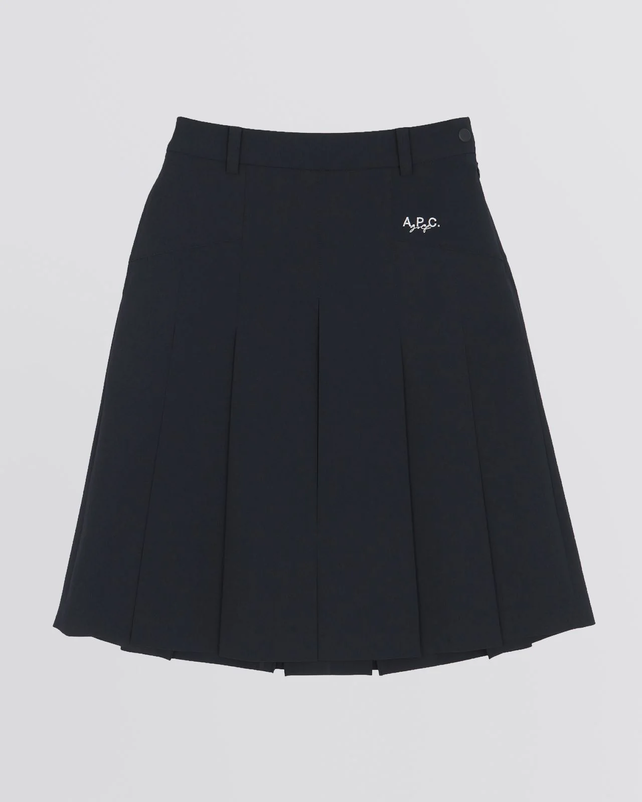 Leana Midi Pleated Skirt Marine - Image 6