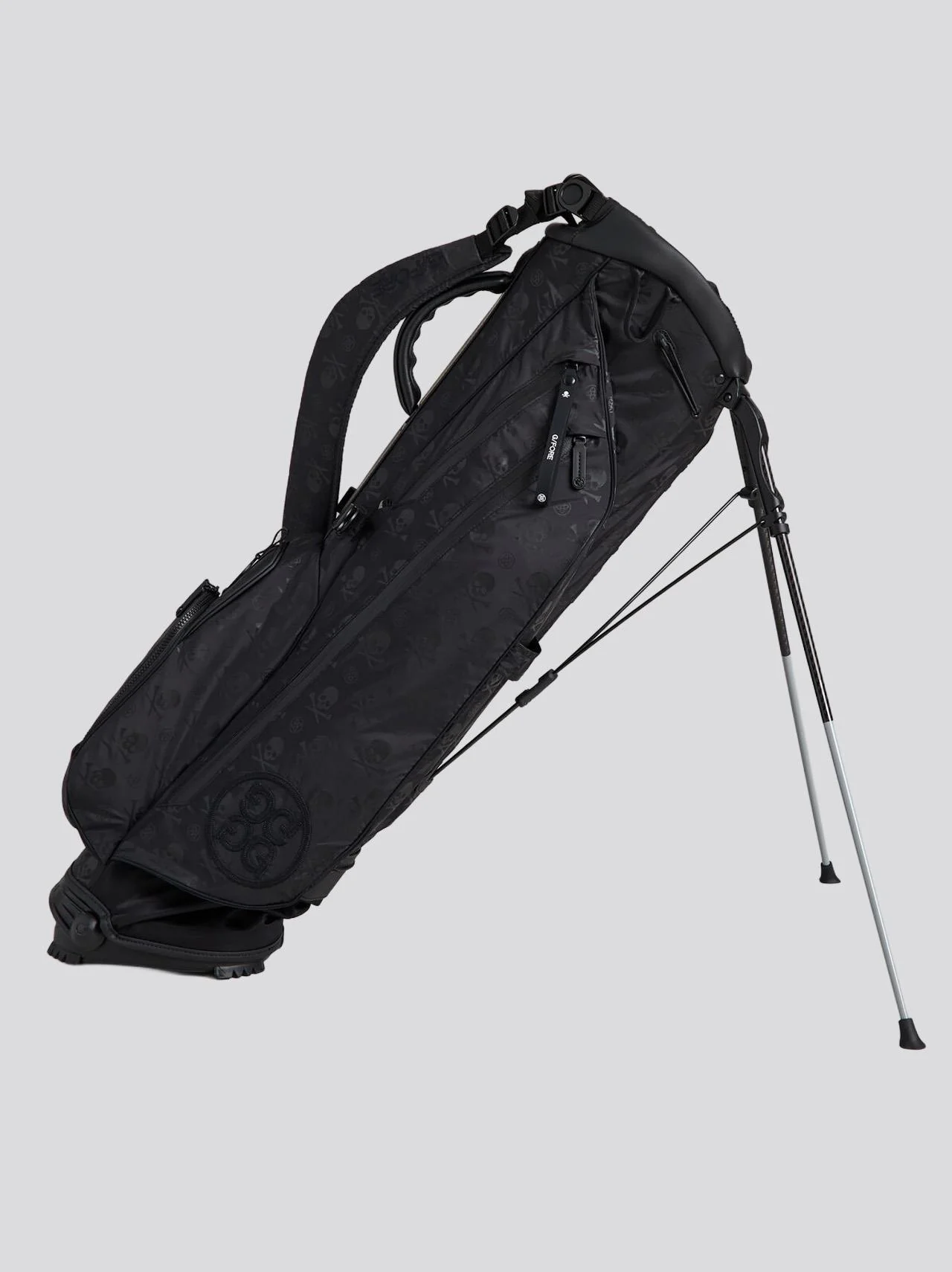 Lightweight Cordura Ripstop Printed Skull & Tee Daytona Plus Carry Golf Bag Onyx - Image 2