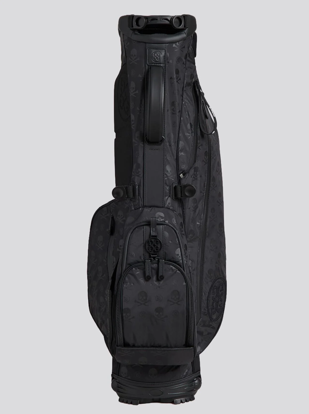 Lightweight Cordura Ripstop Printed Skull & Tee Daytona Plus Carry Golf Bag Onyx - Image 3