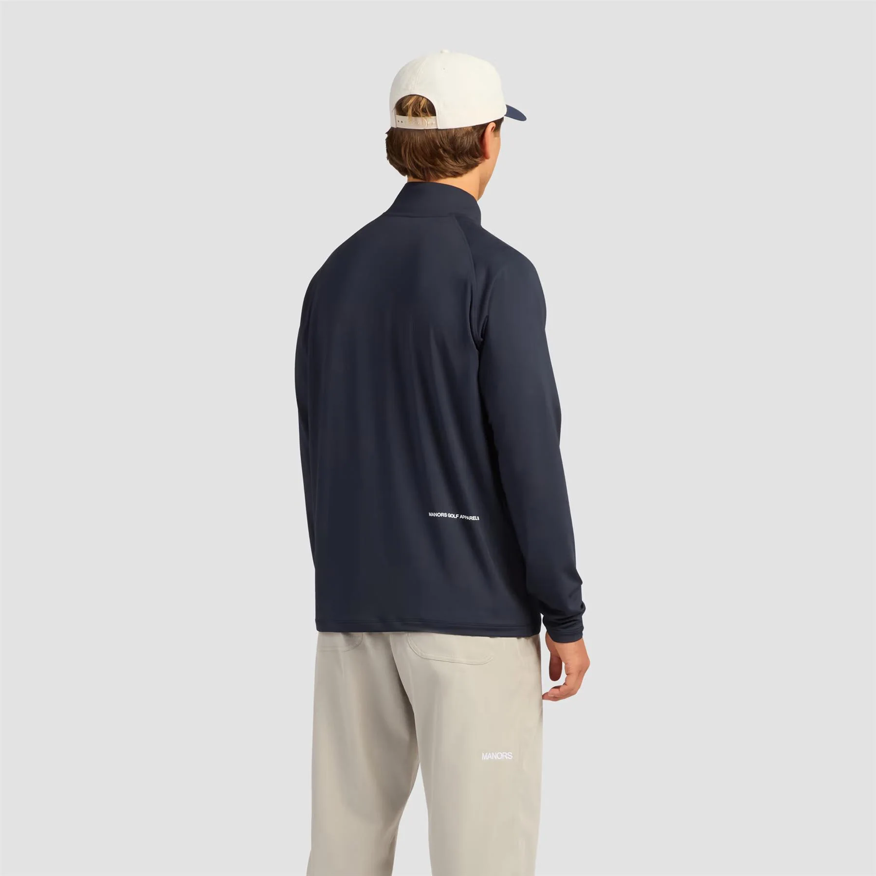 Lightweight Quarter Zip Midlayer Navy - Image 2