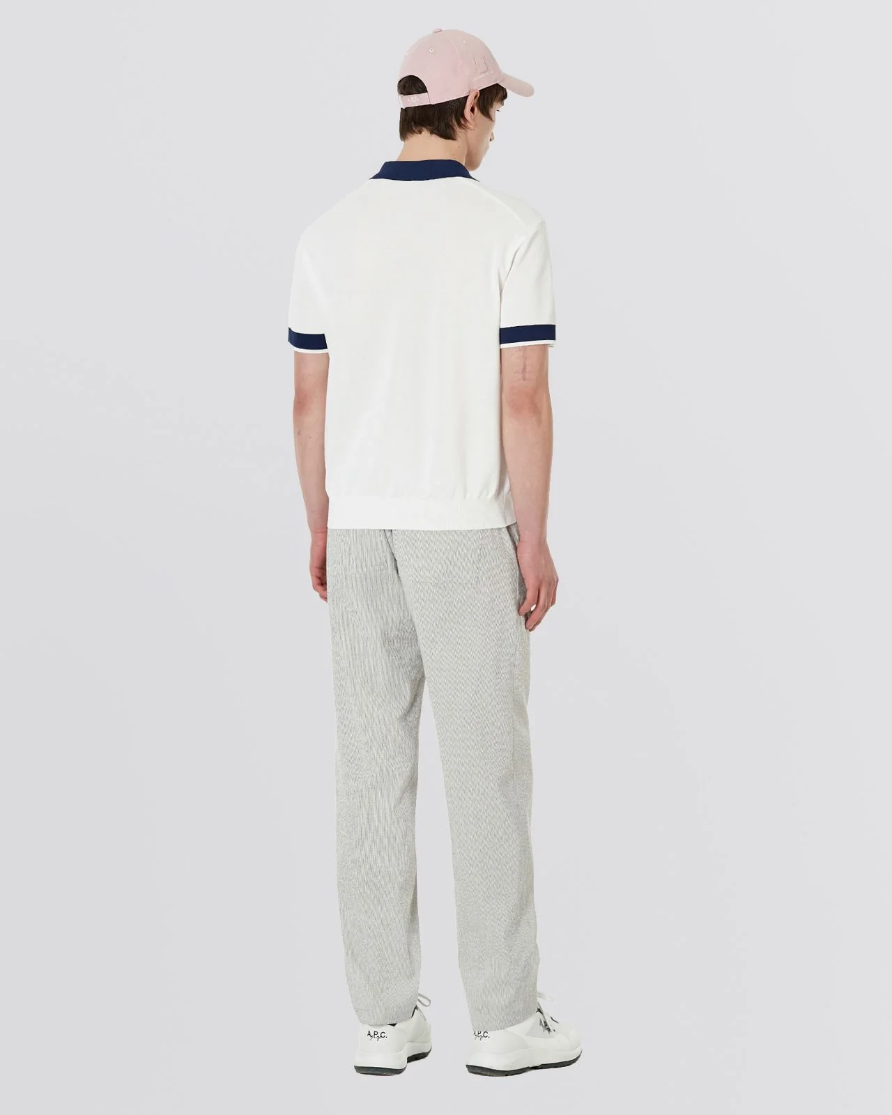 Maryse Knit Sweater Polo Shirt White - Image 2