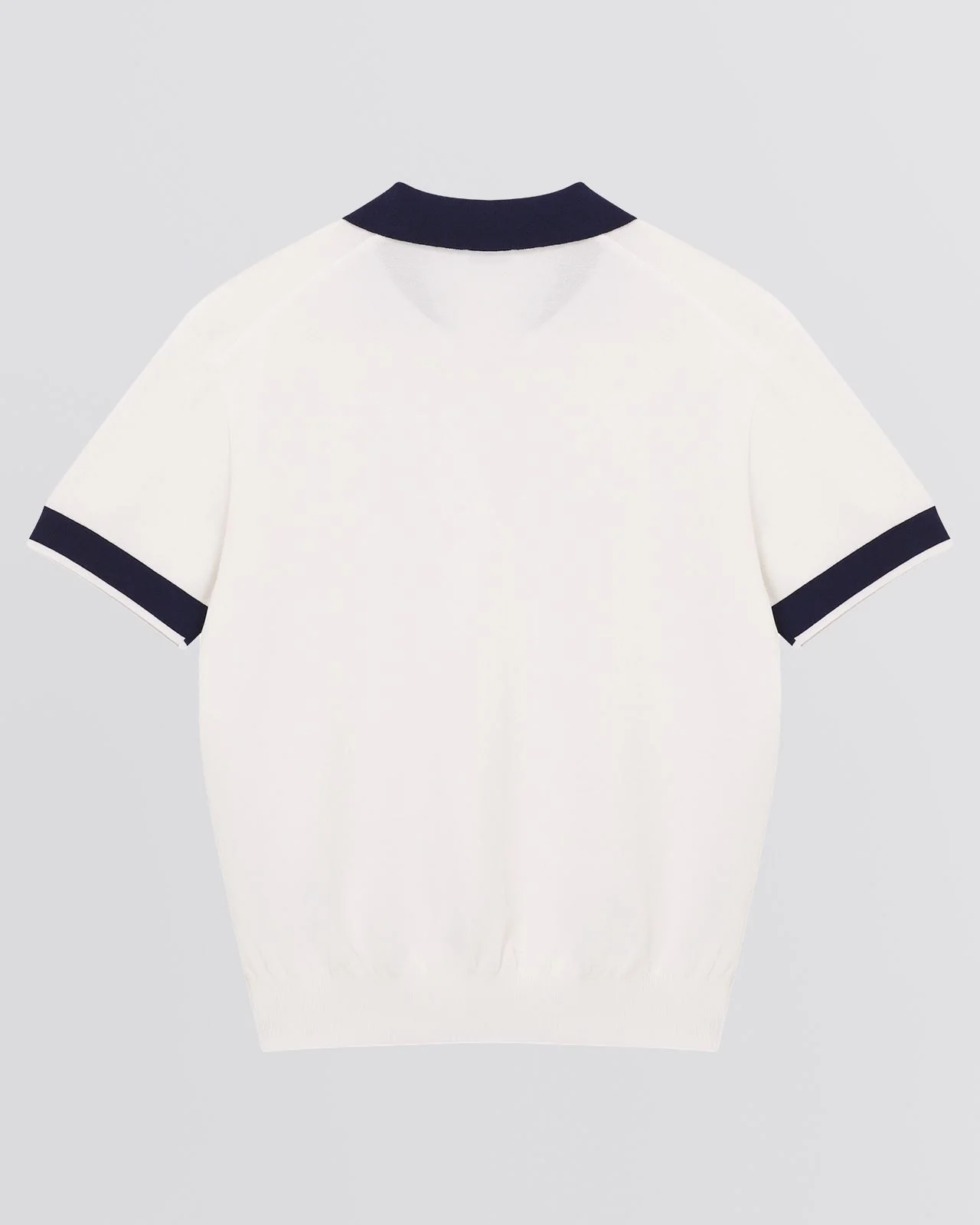 Maryse Knit Sweater Polo Shirt White - Image 7