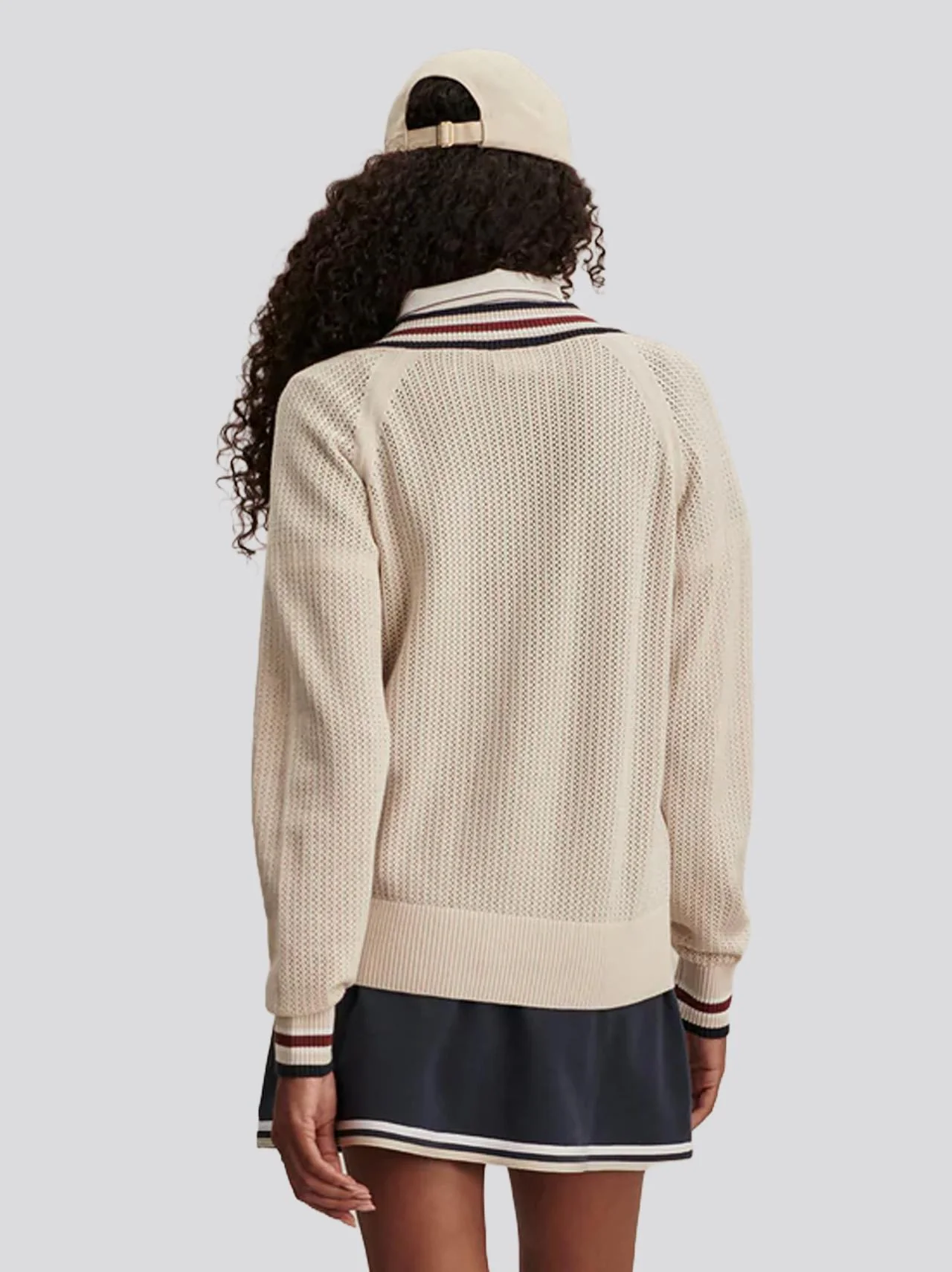 Maurice V-Neck Sweater Oat Milk - Image 4