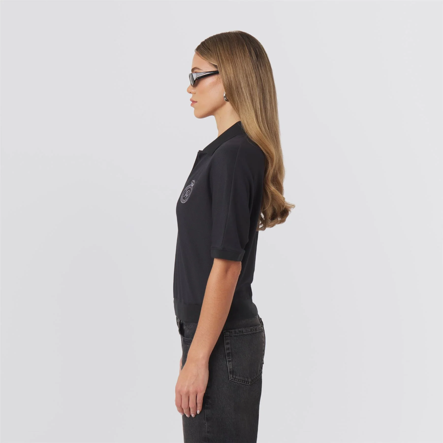 Megan Lifestyle Polo Black - Image 2