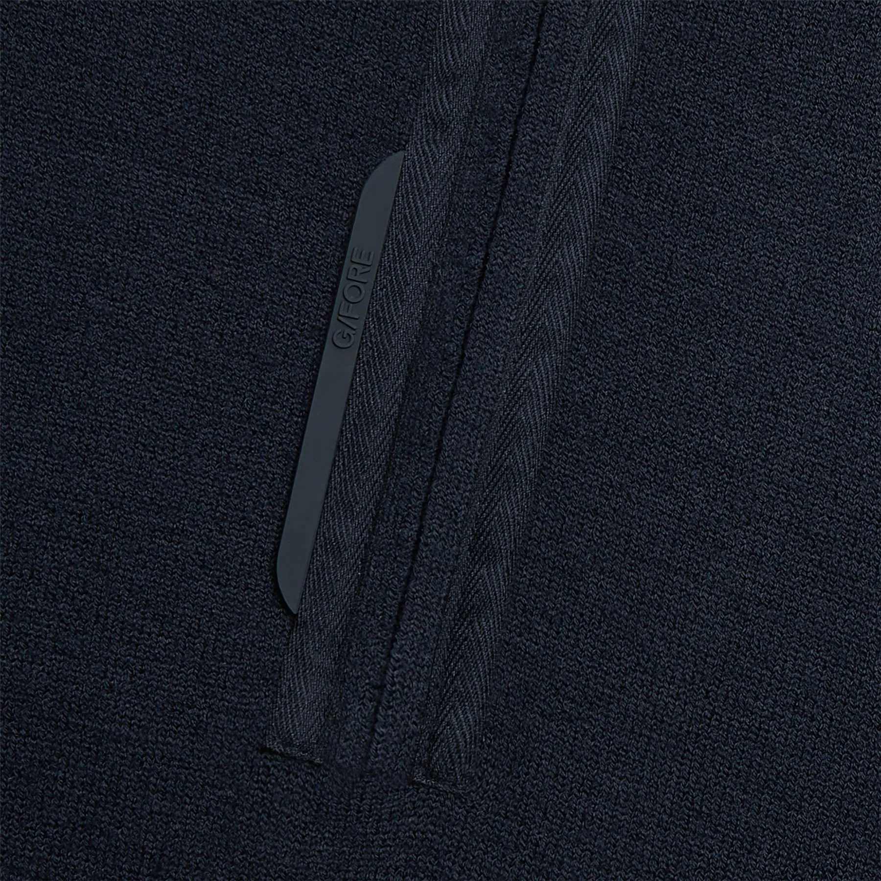 Merino Wool Blend Raglan Quarter Zip Mid Layer Twilight - Image 6