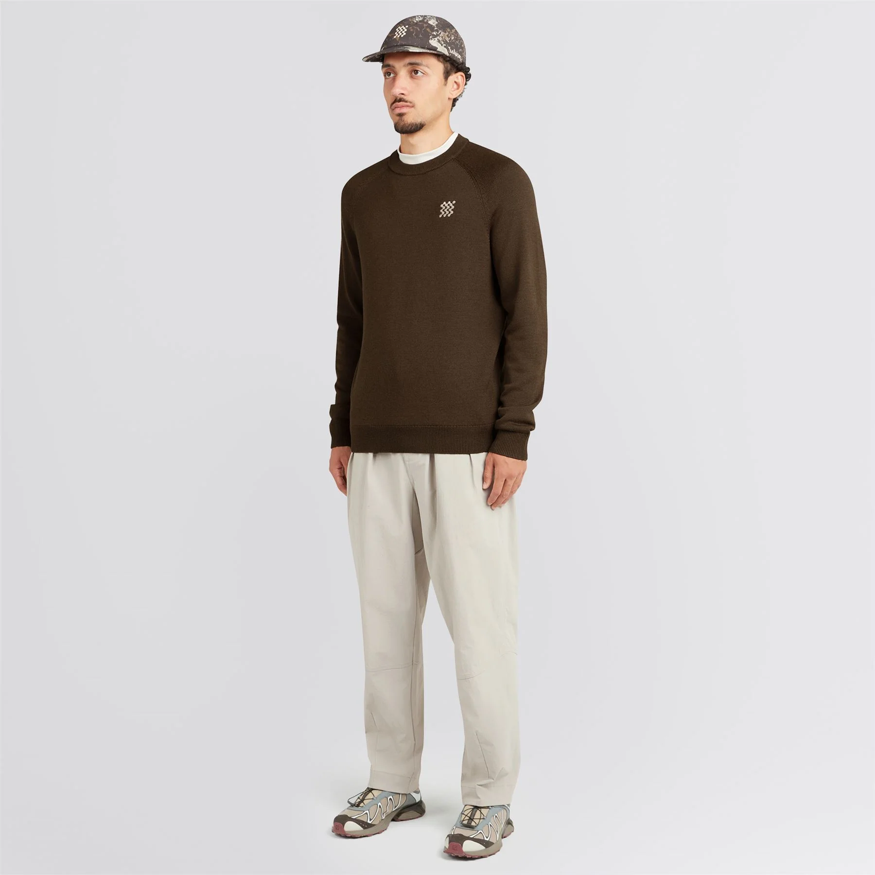 Merino Wool Crewneck Hickory - Image 3