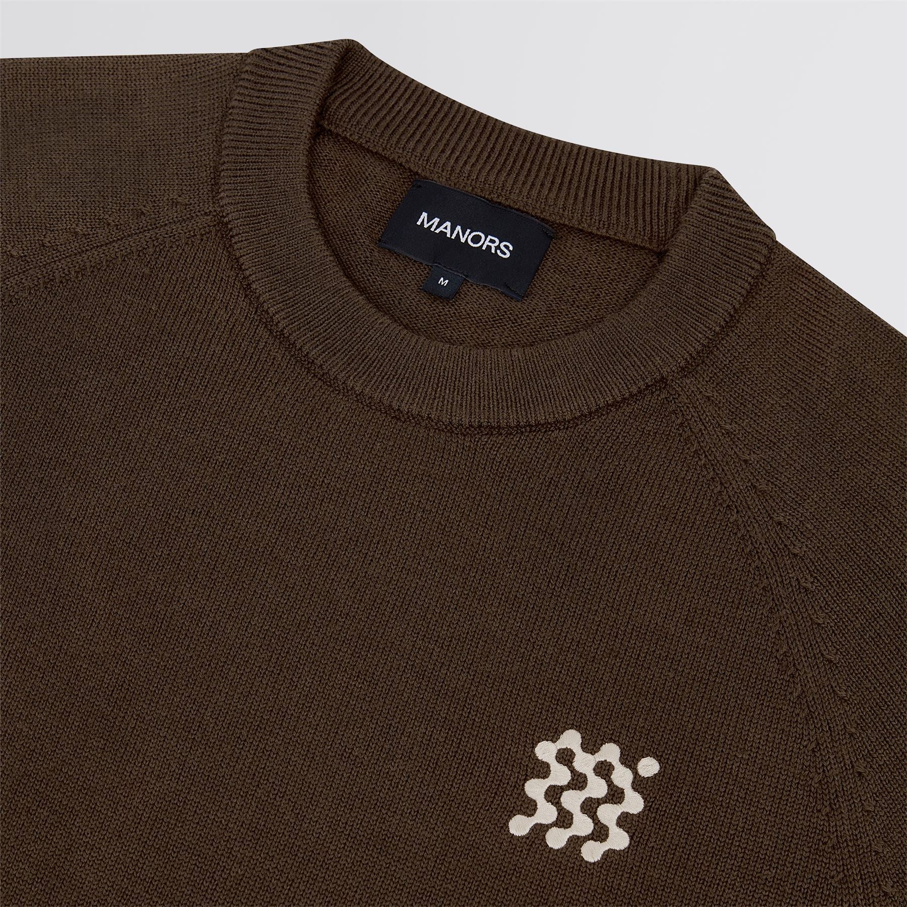 Merino Wool Crewneck Hickory - Image 6