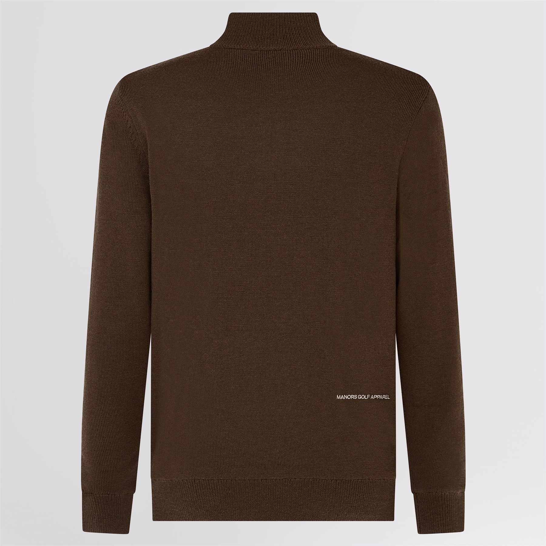 Merino Wool Quarter Zip Windbreaker Hickory - Image 8