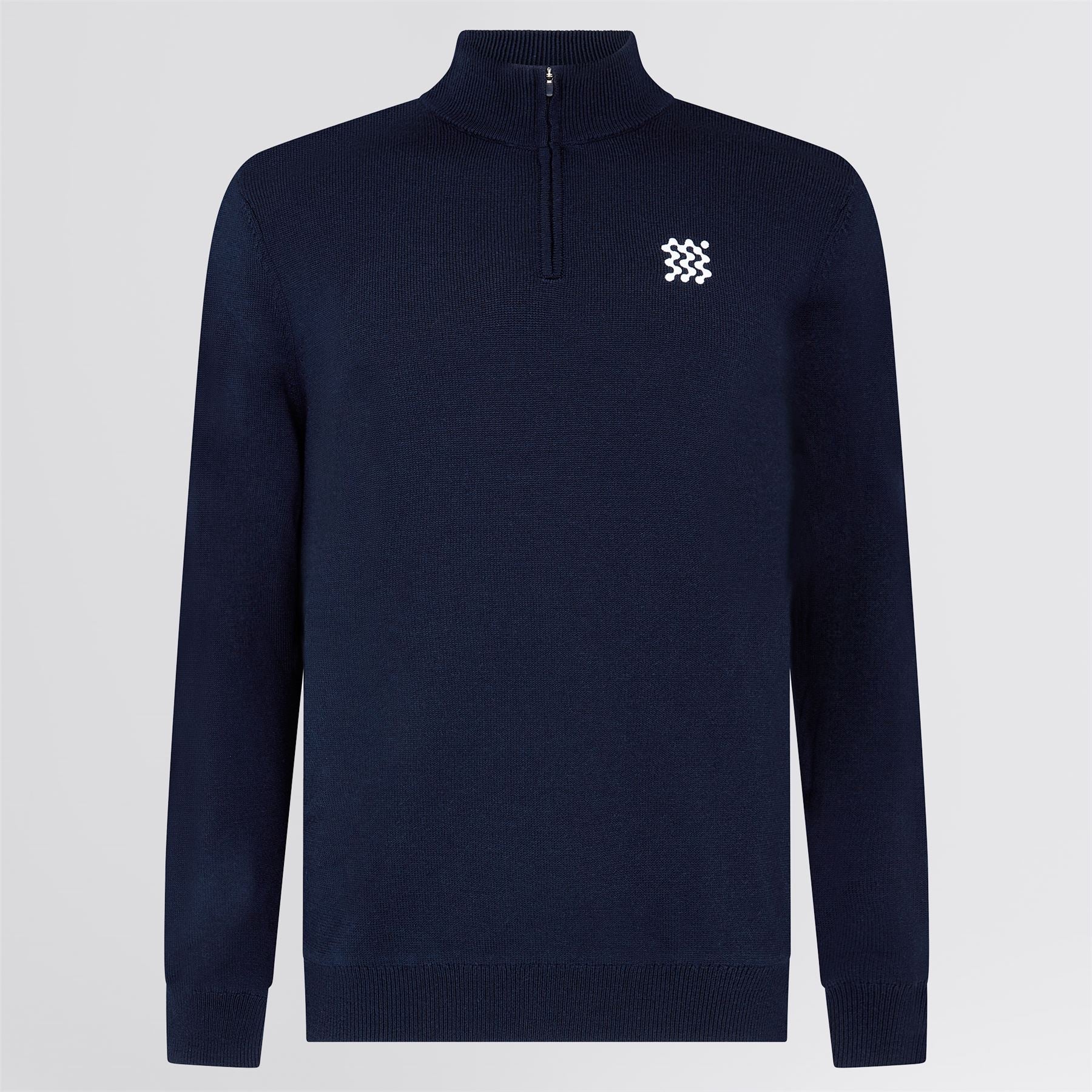 Merino Wool Quarter Zip Windbreaker Midnight - Image 7