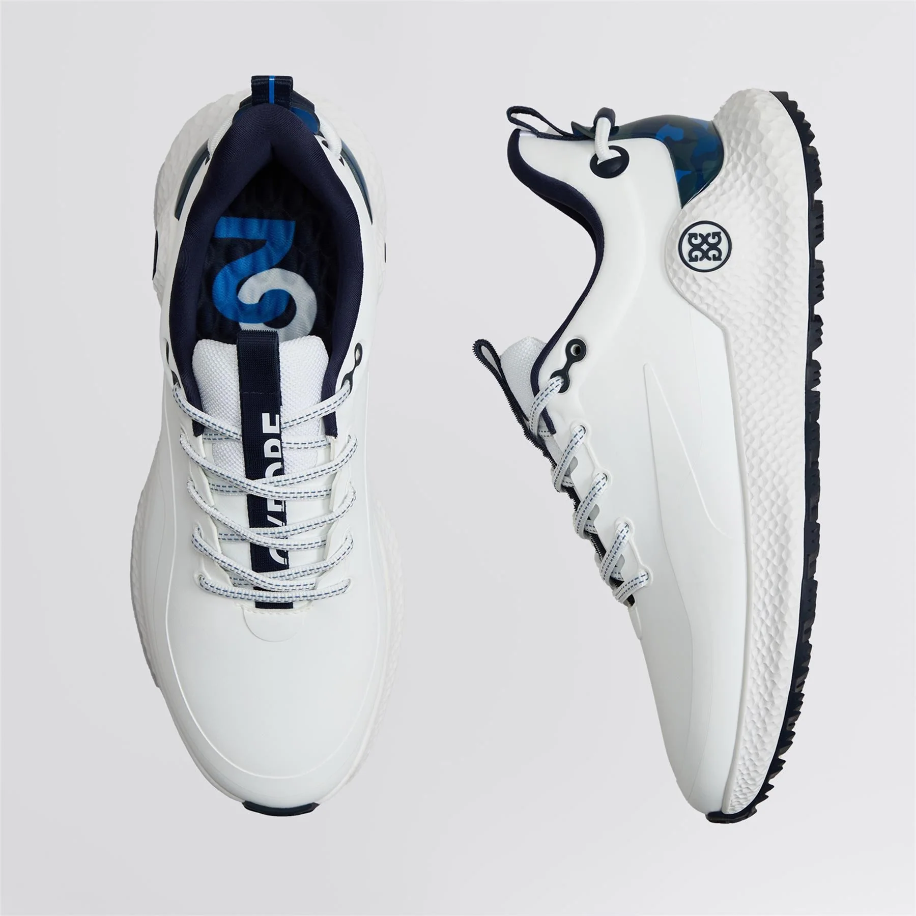 MG4+ O2 Camo Accent Golf Shoes Snow/Twilight - Image 4