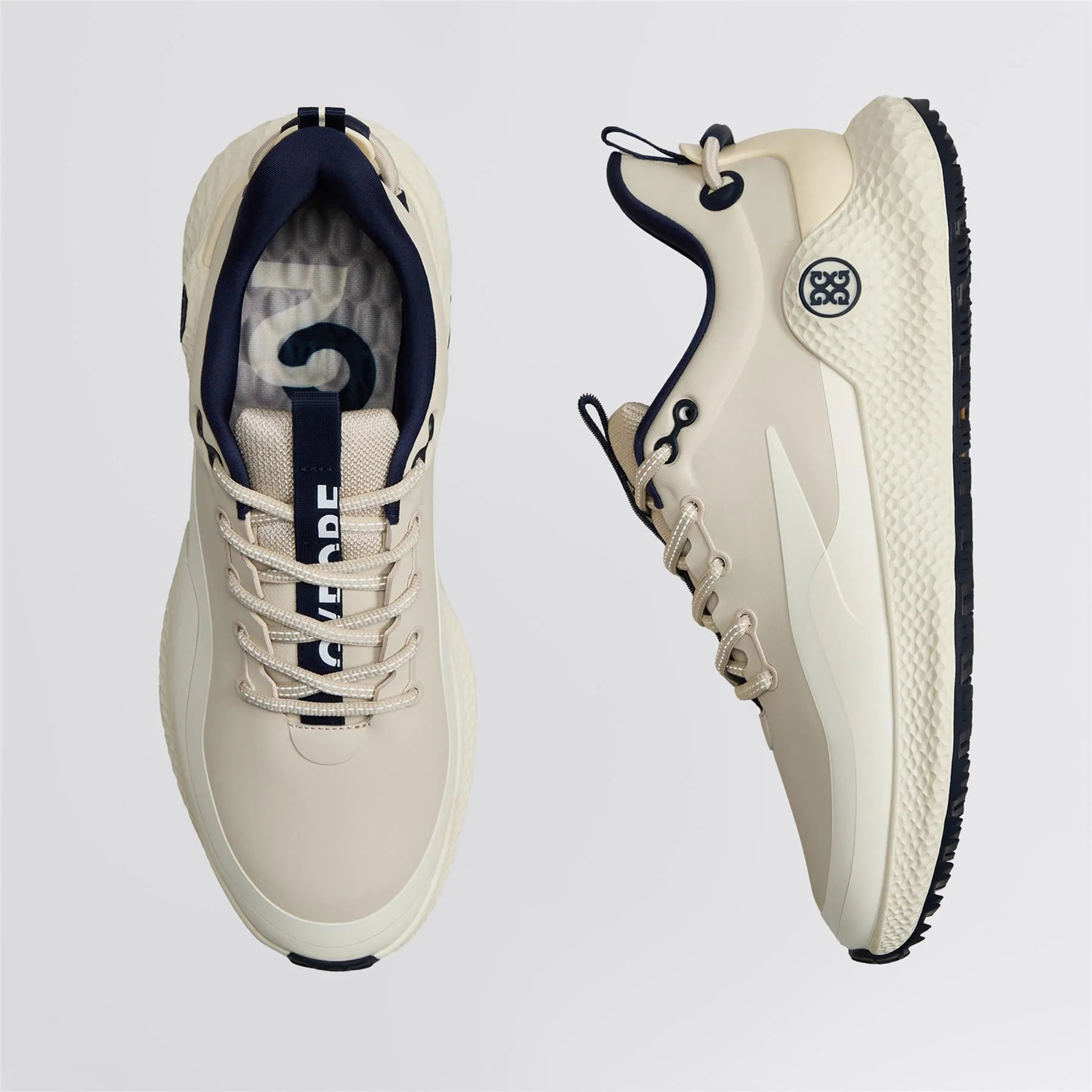 MG4+ O2 Golf Shoes Pumice/Chalk White - Image 3